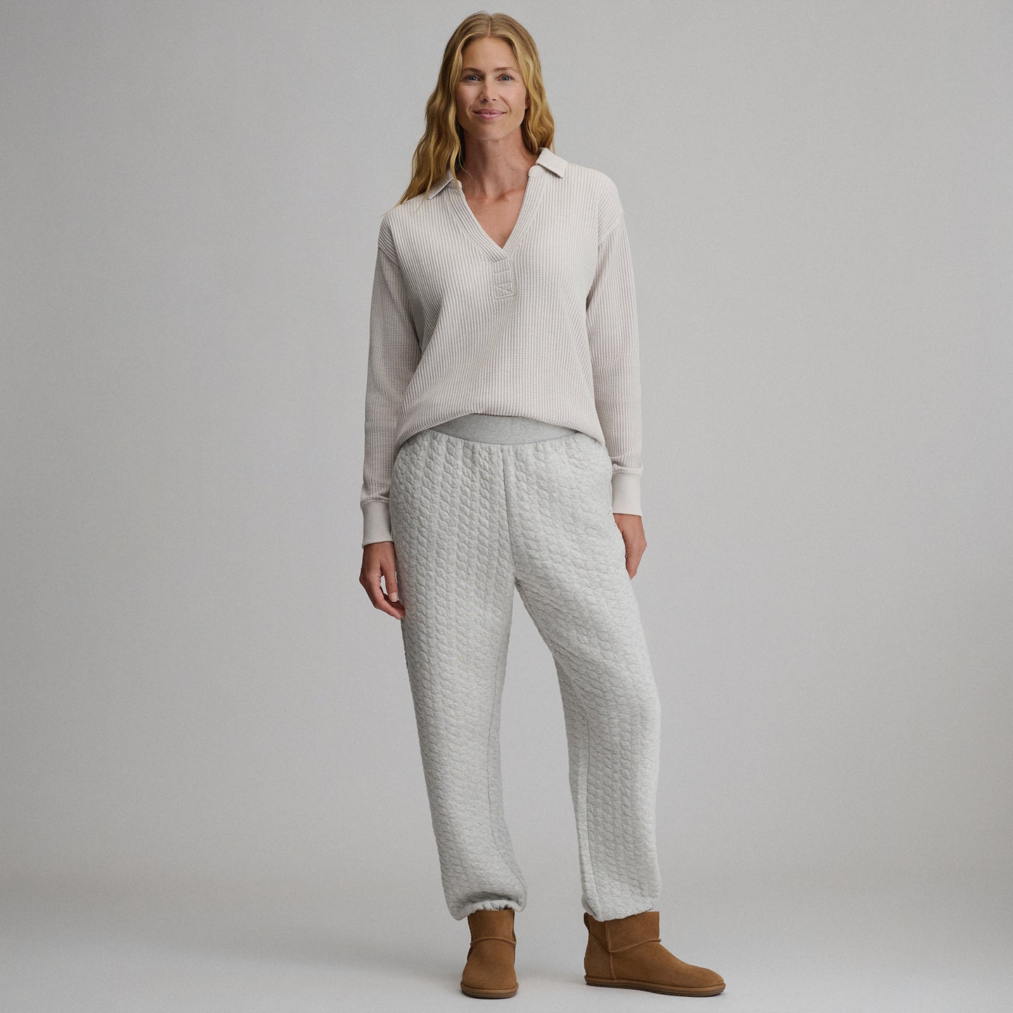 Women's Lounge Thermal Crew-Shell-12