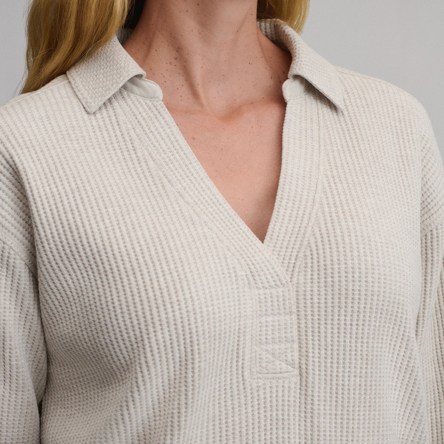 Women's Lounge Thermal Crew-Heather Oatmeal-15