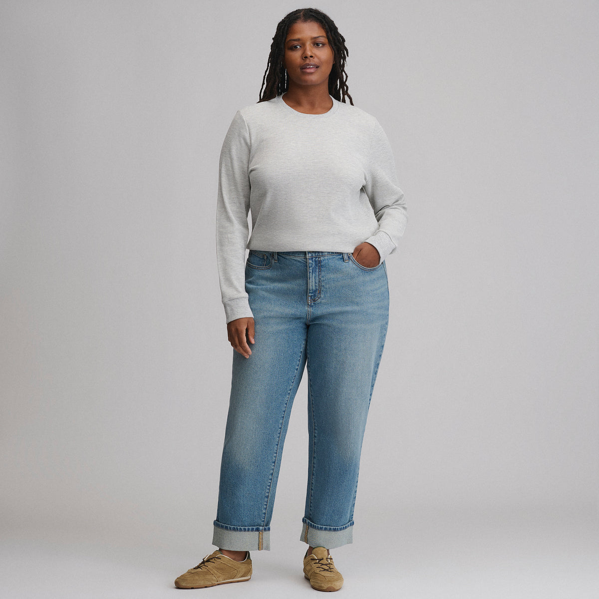 Infinity Thermal Crew-Light Hthr Gray-20