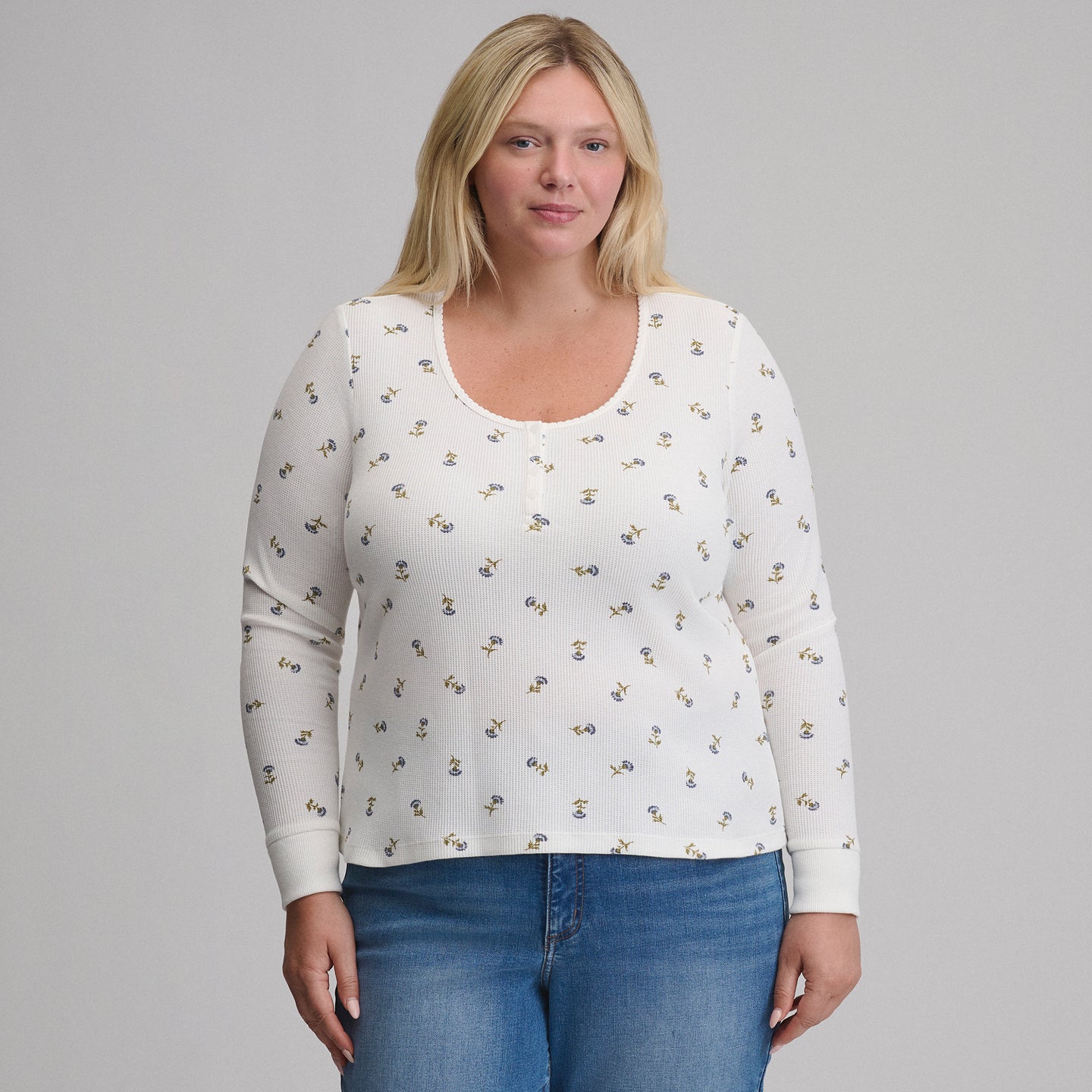 Women's Infinity Thermal Henley-Cream-8