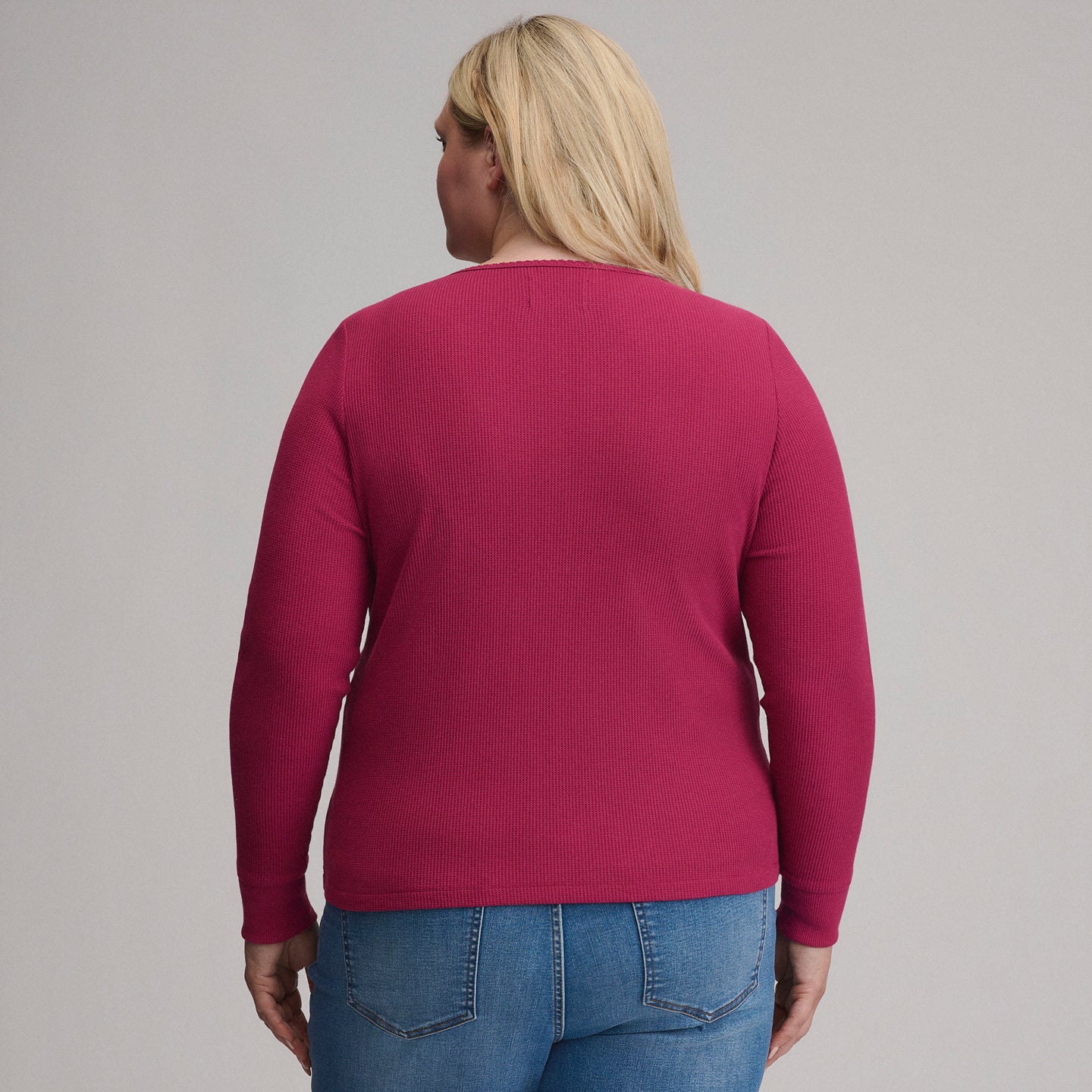 Women's Infinity Thermal Henley-Hibiscus-6