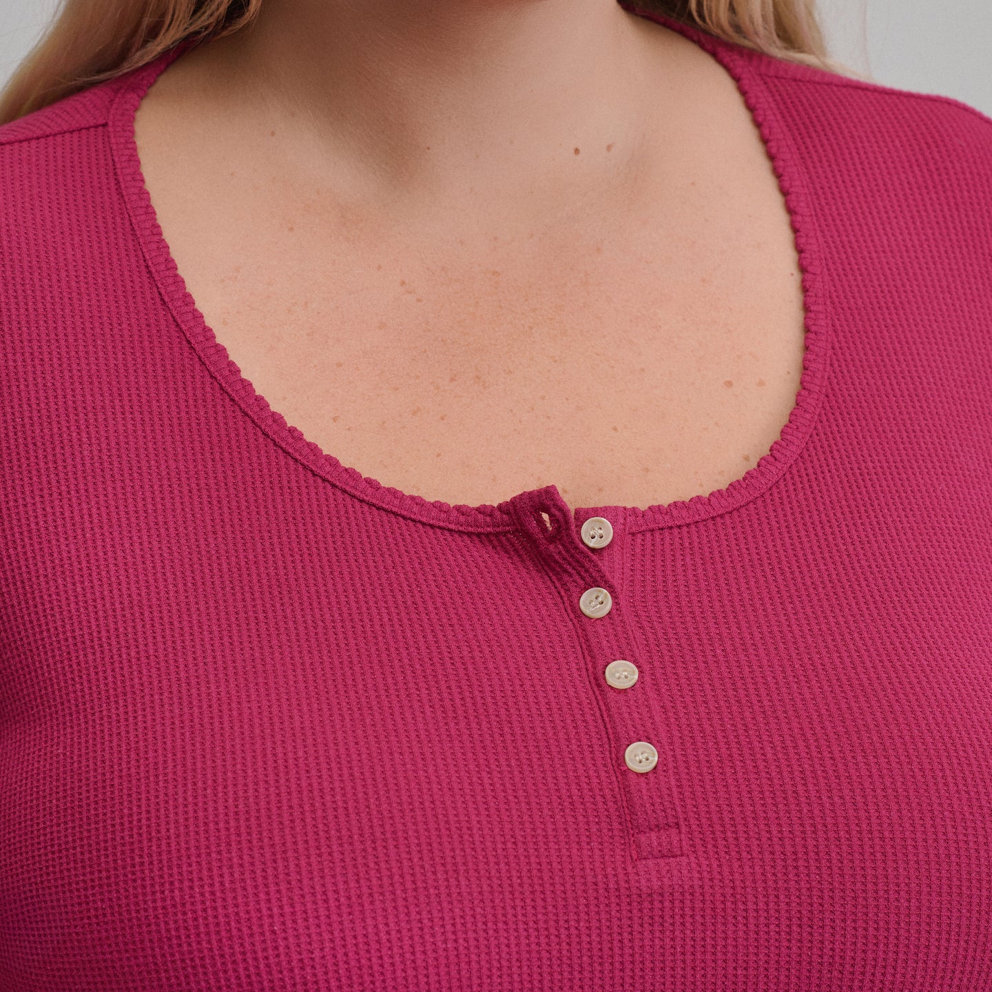 Women's Infinity Thermal Henley-Hibiscus-7