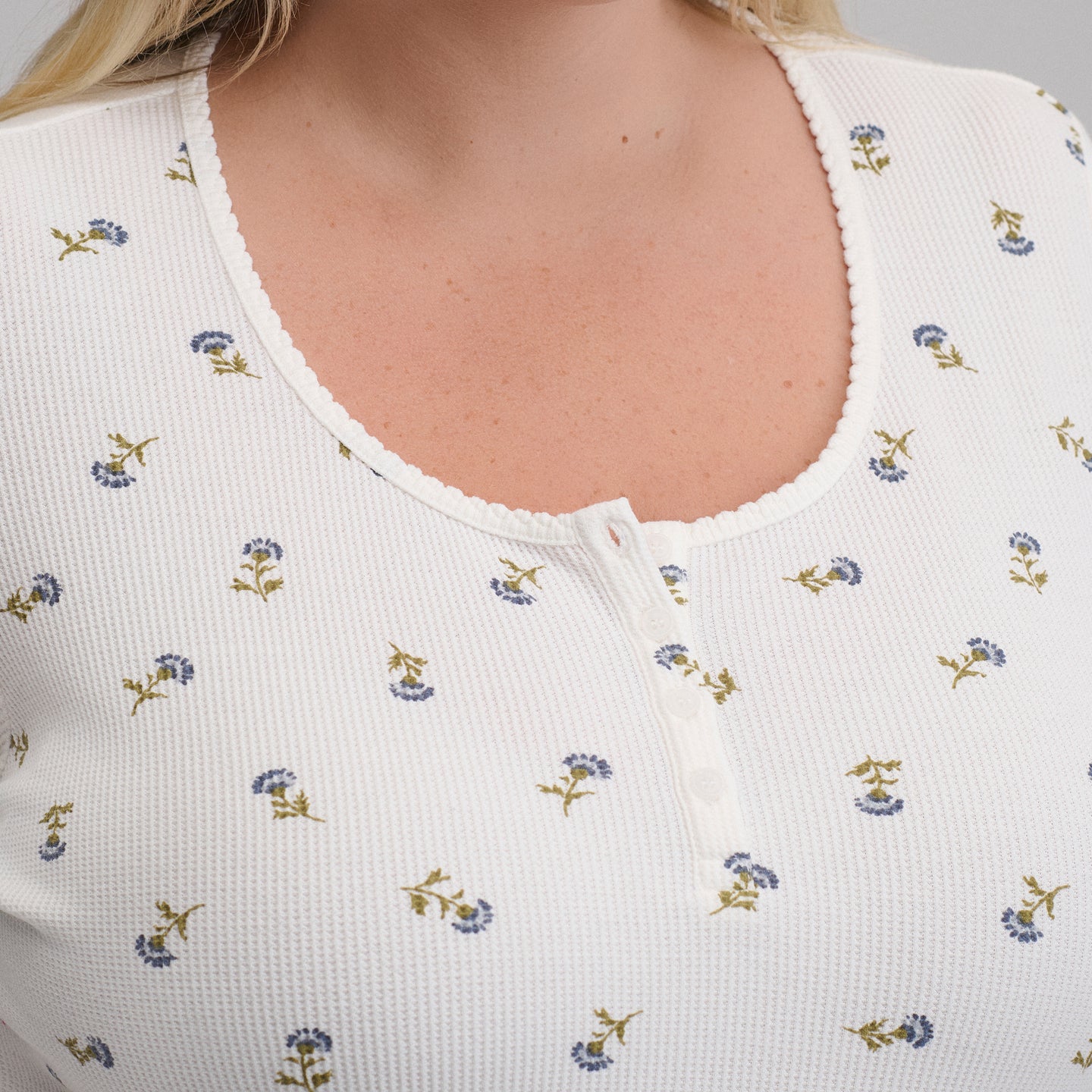 Women's Infinity Thermal Henley-Cream-10