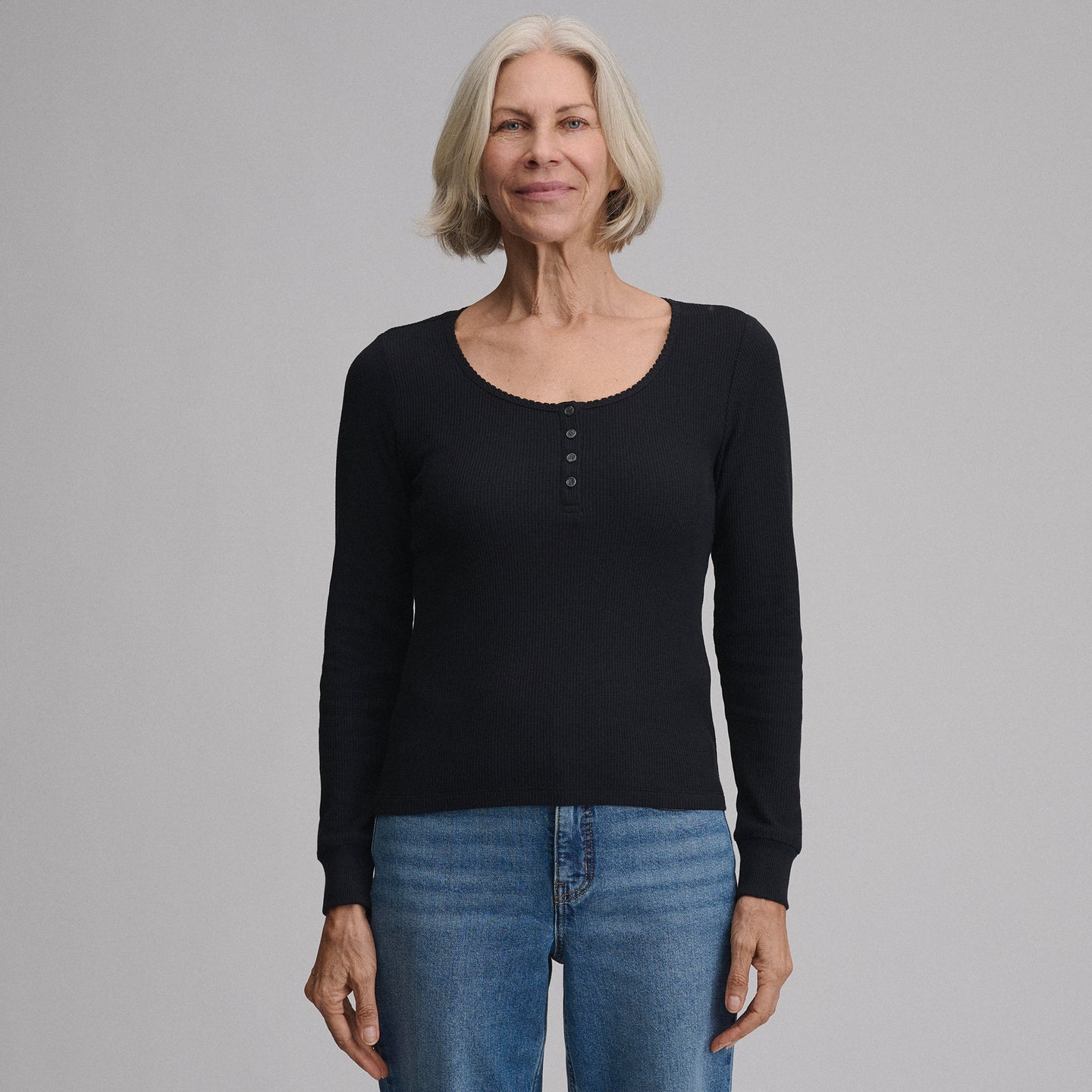 Women's Infinity Thermal Henley-Black-29