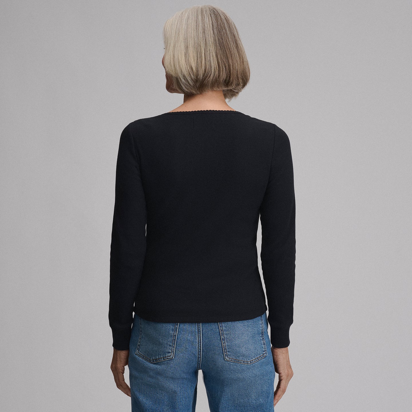 Women's Infinity Thermal Henley-Black-30
