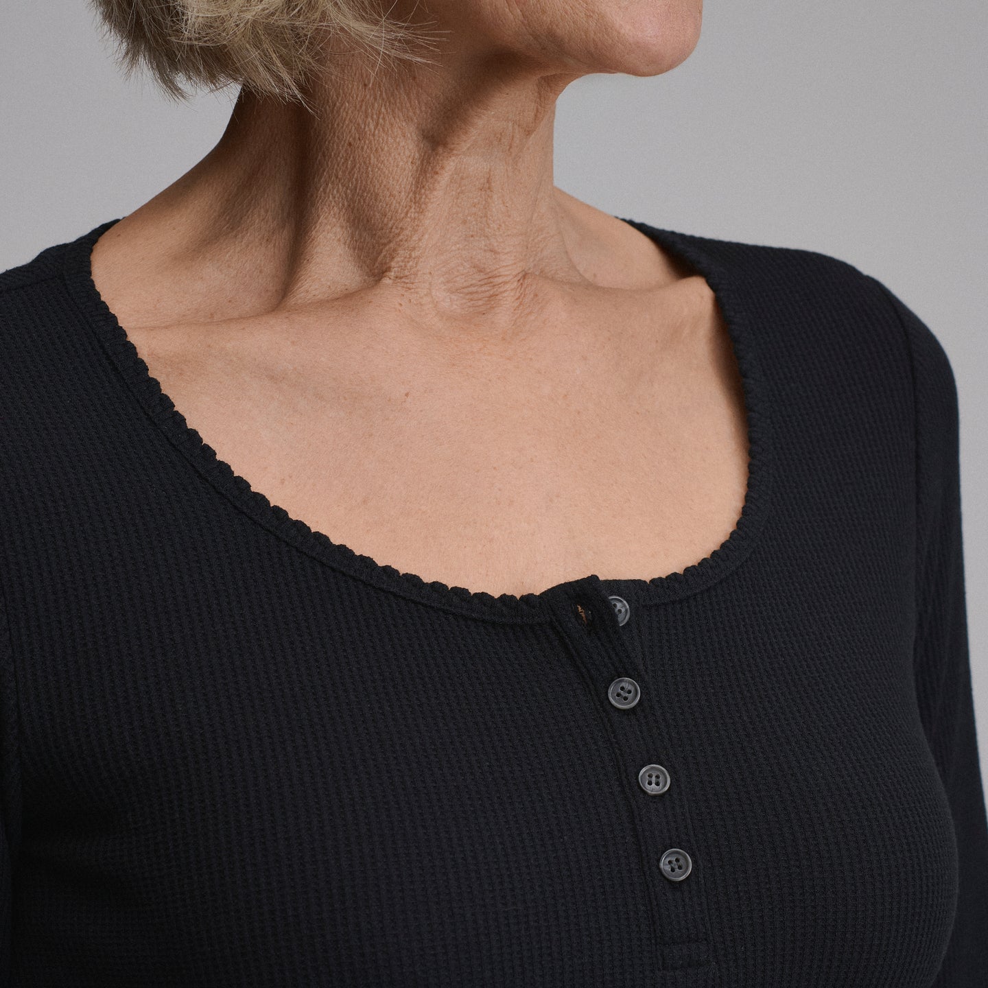 Women's Infinity Thermal Henley-Black-31