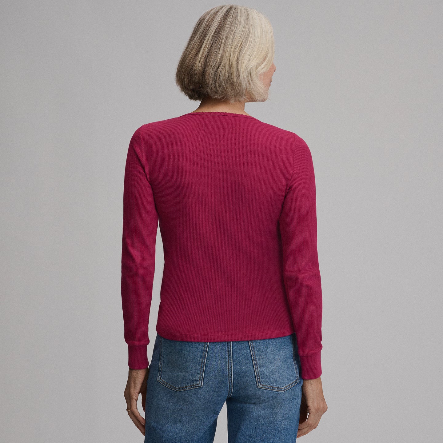 Women's Infinity Thermal Henley-Hibiscus-38