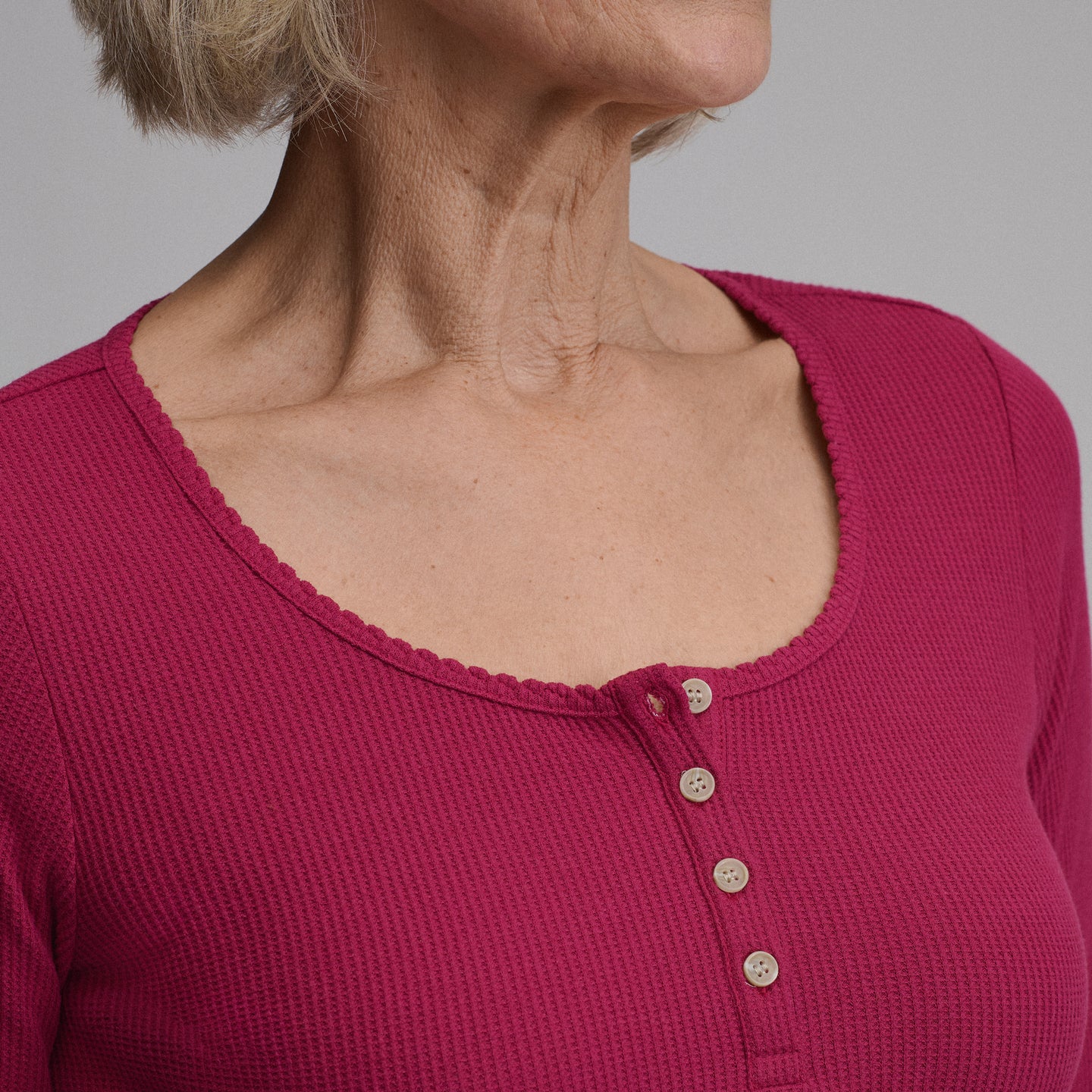 Women's Infinity Thermal Henley-Hibiscus-39