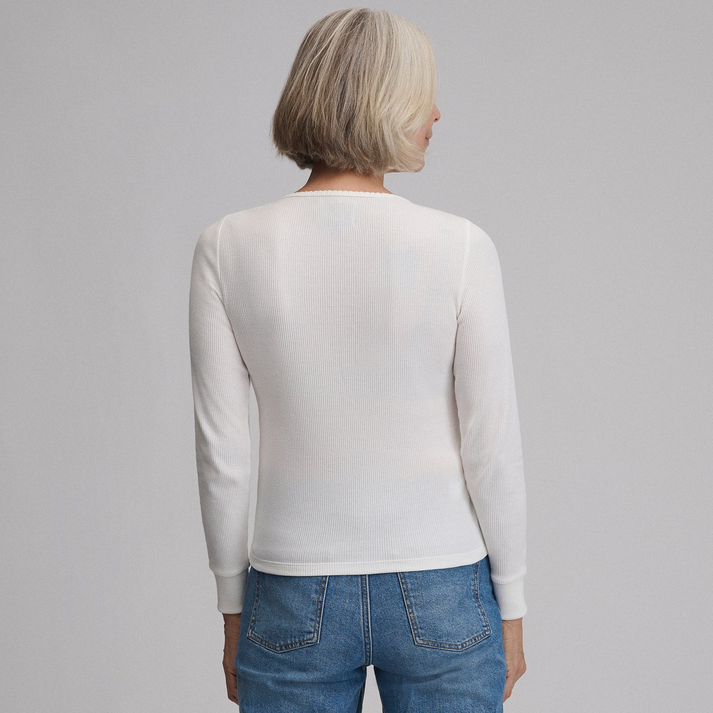 Women's Infinity Thermal Henley-Ivory-42
