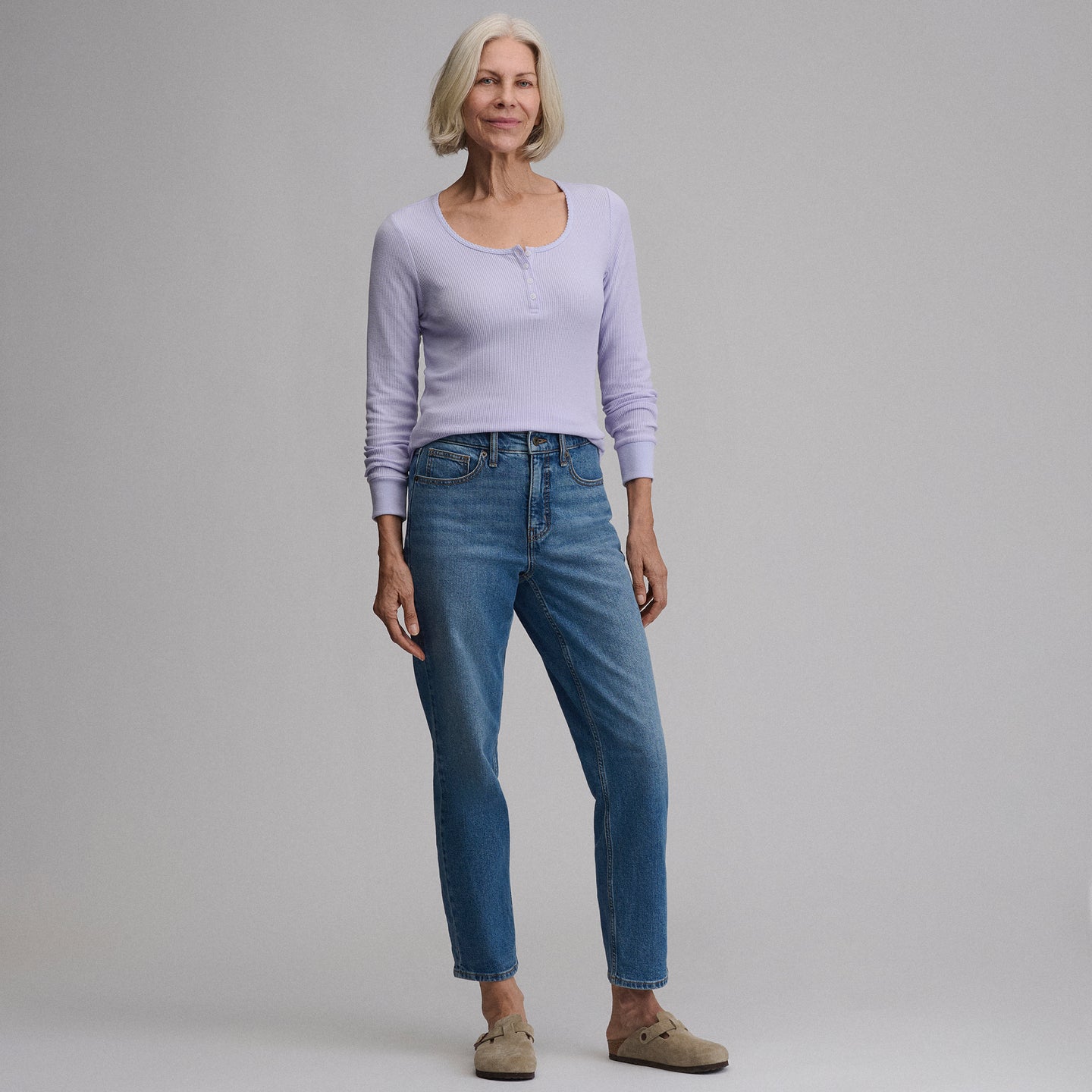 Women's Infinity Thermal Henley-Orchid-48