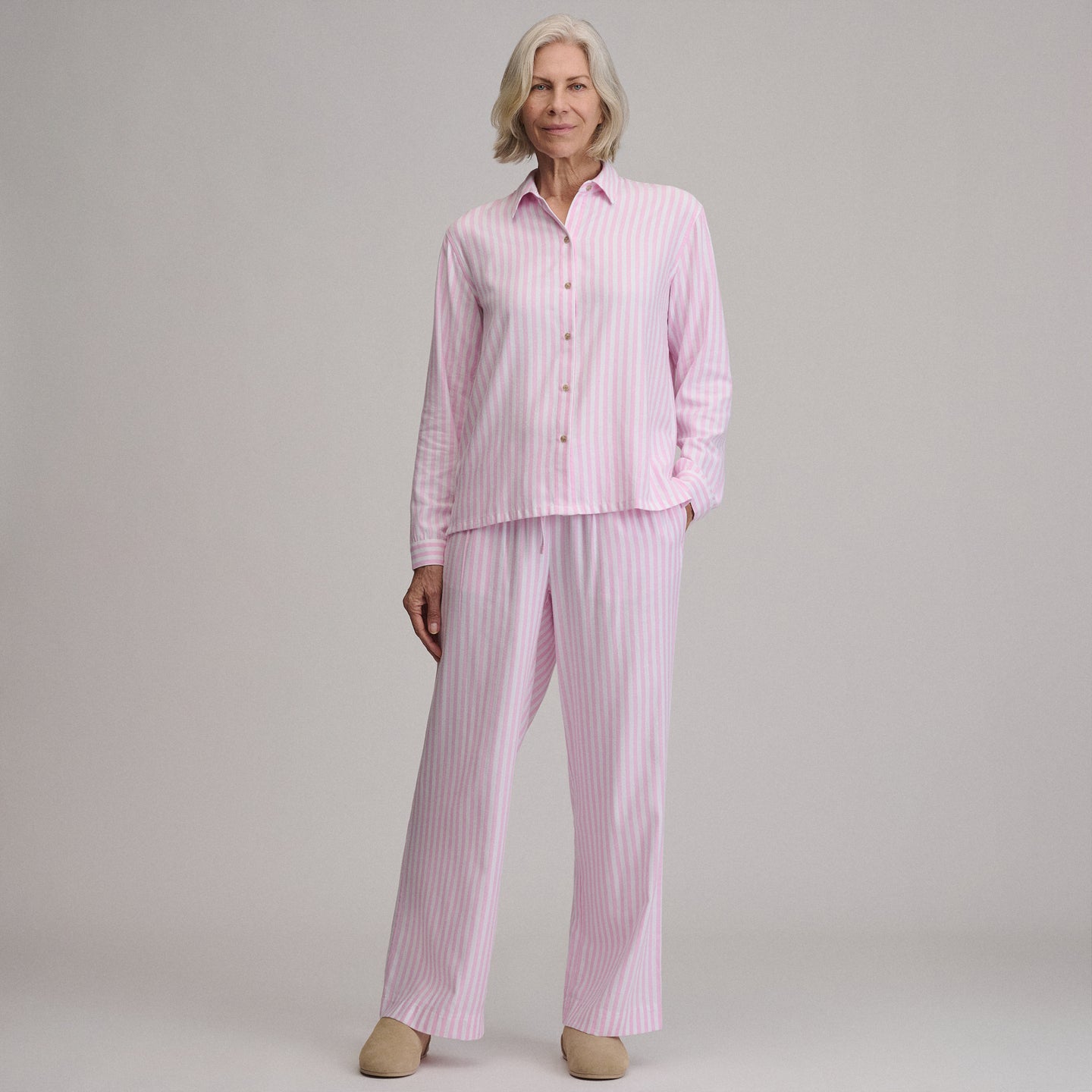 Women's Softened Sleep Pants-Light Pink-5