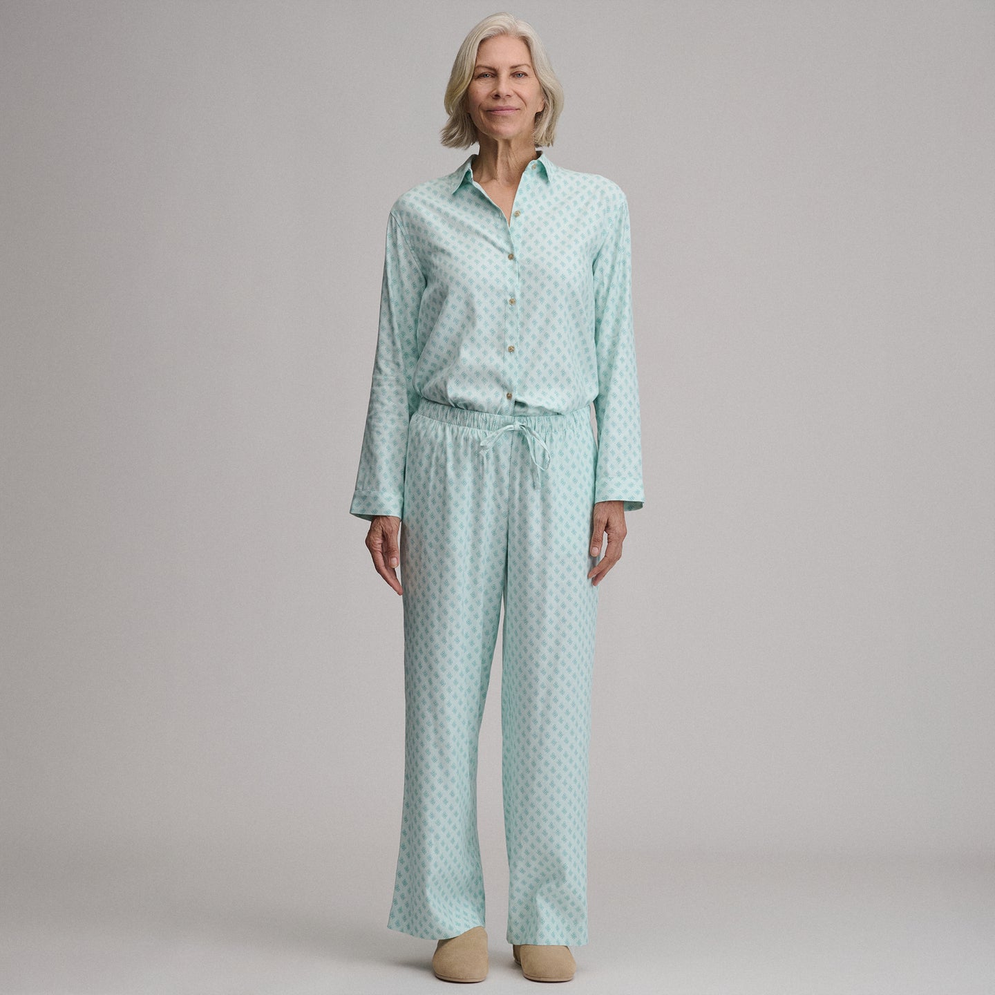 Women's Softened Sleep Pants-Pepper Mint-9