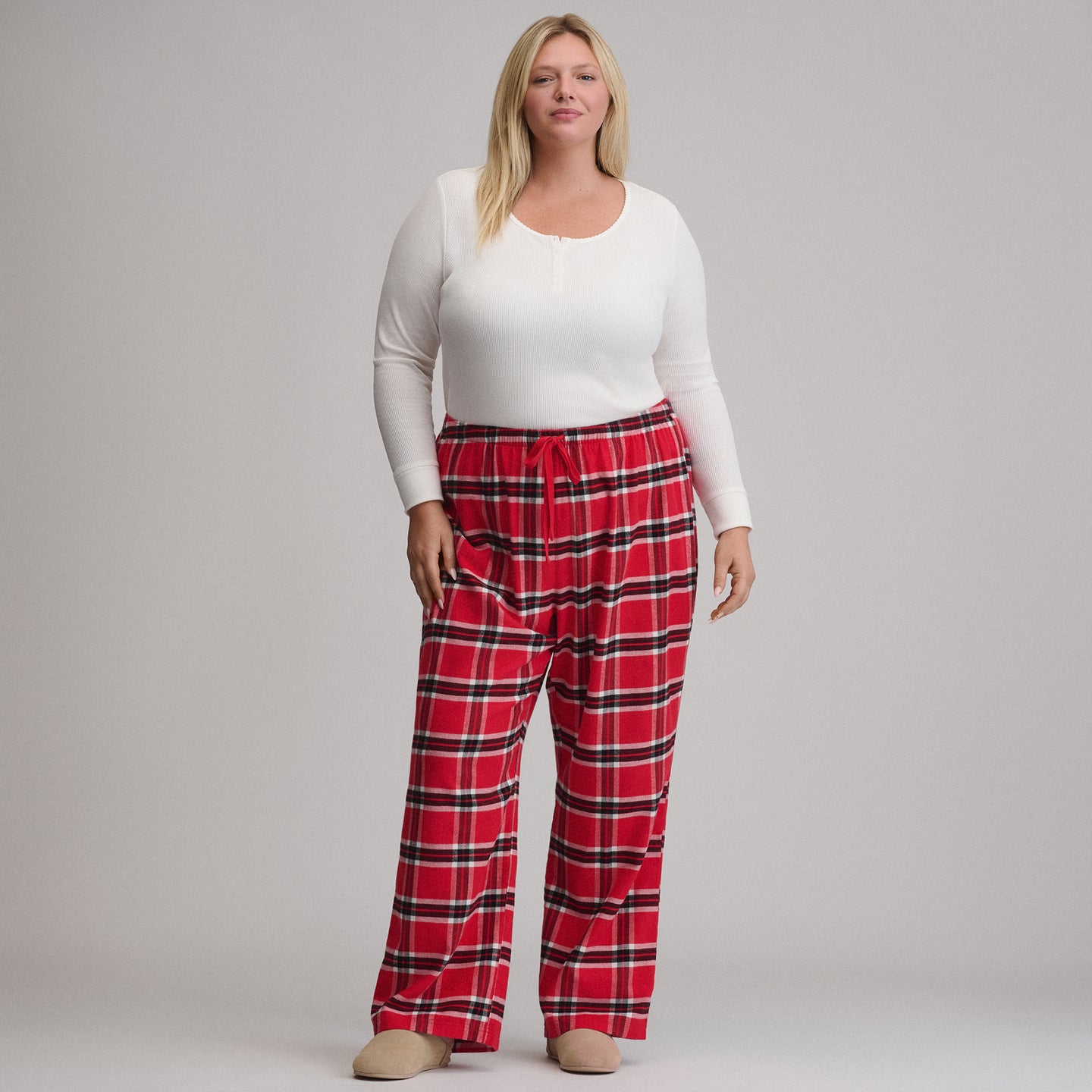 Women's Stines Flannel Sleep Pants-Chili-10