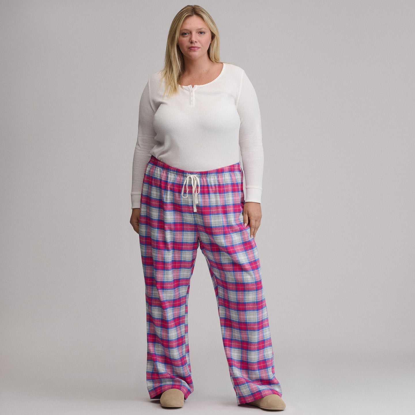 Women's Stines Flannel Sleep Pants-Hibiscus-30