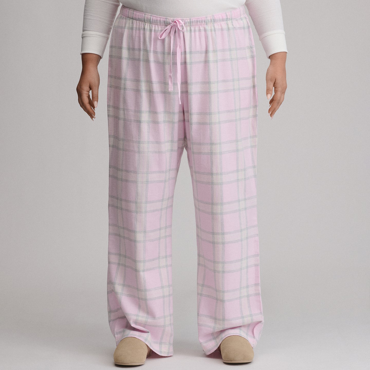 Women's Stines Flannel Sleep Pants-Light Pink-31