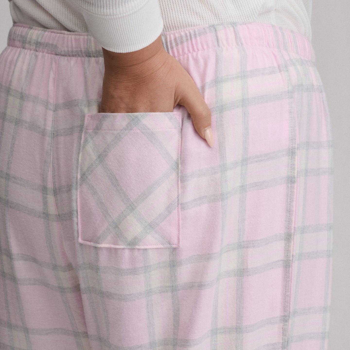 Women's Stines Flannel Sleep Pants-Light Pink-33