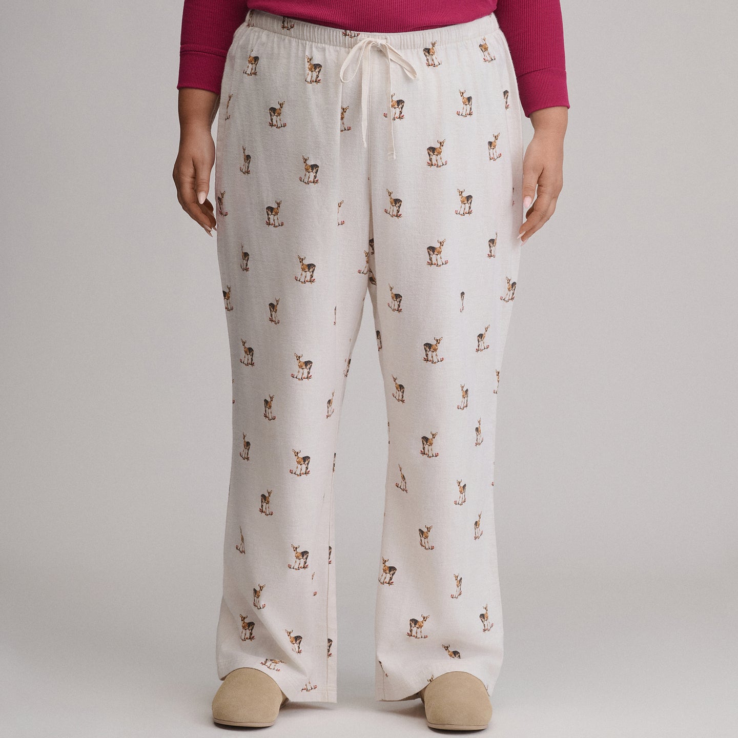 Women's Stines Flannel Sleep Pants-Natural-41