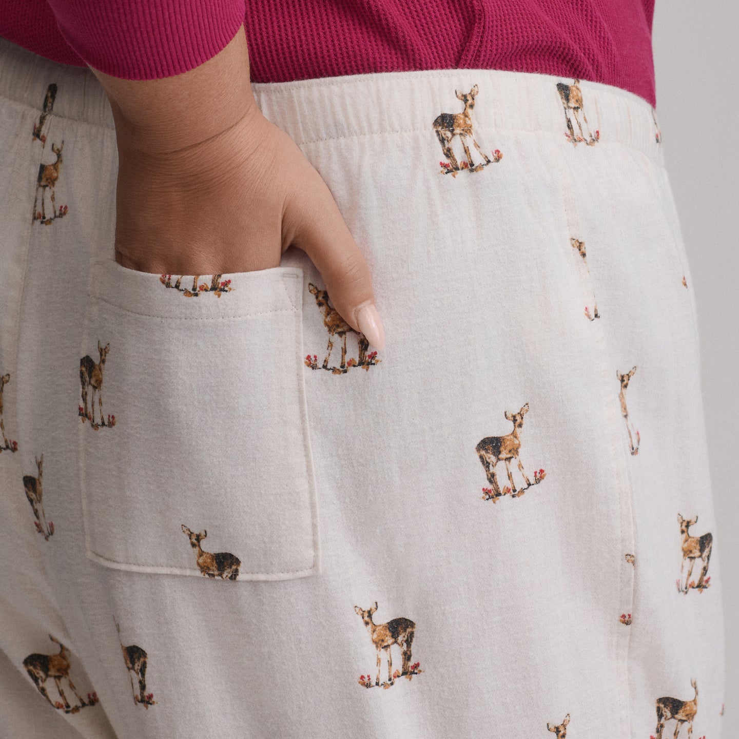 Women's Stines Flannel Sleep Pants-Natural-44