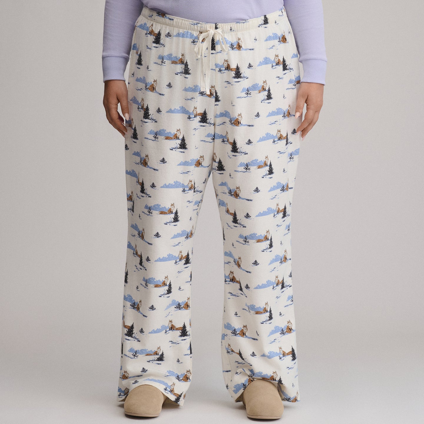 Women's Stines Flannel Sleep Pants-Snow-46