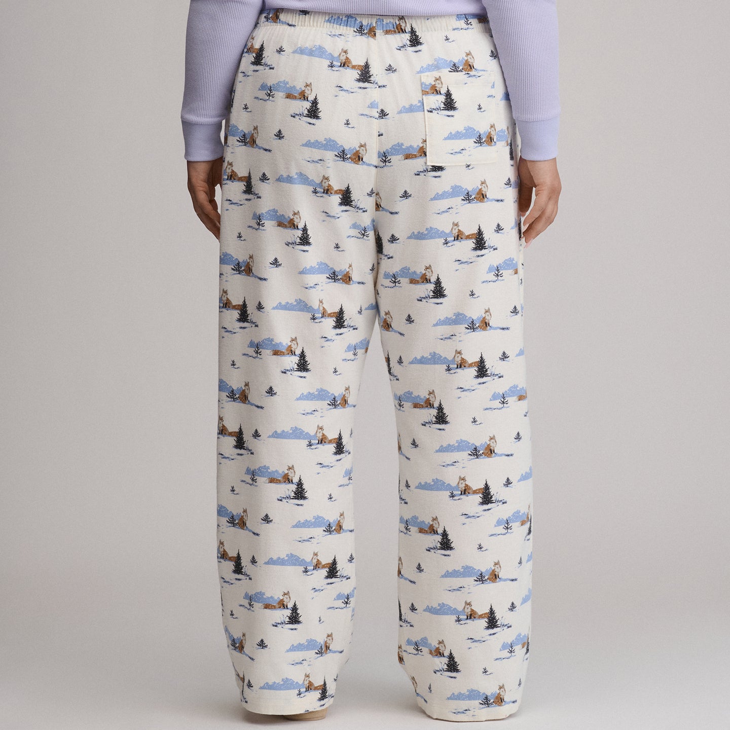 Women's Stines Flannel Sleep Pants-Snow-47