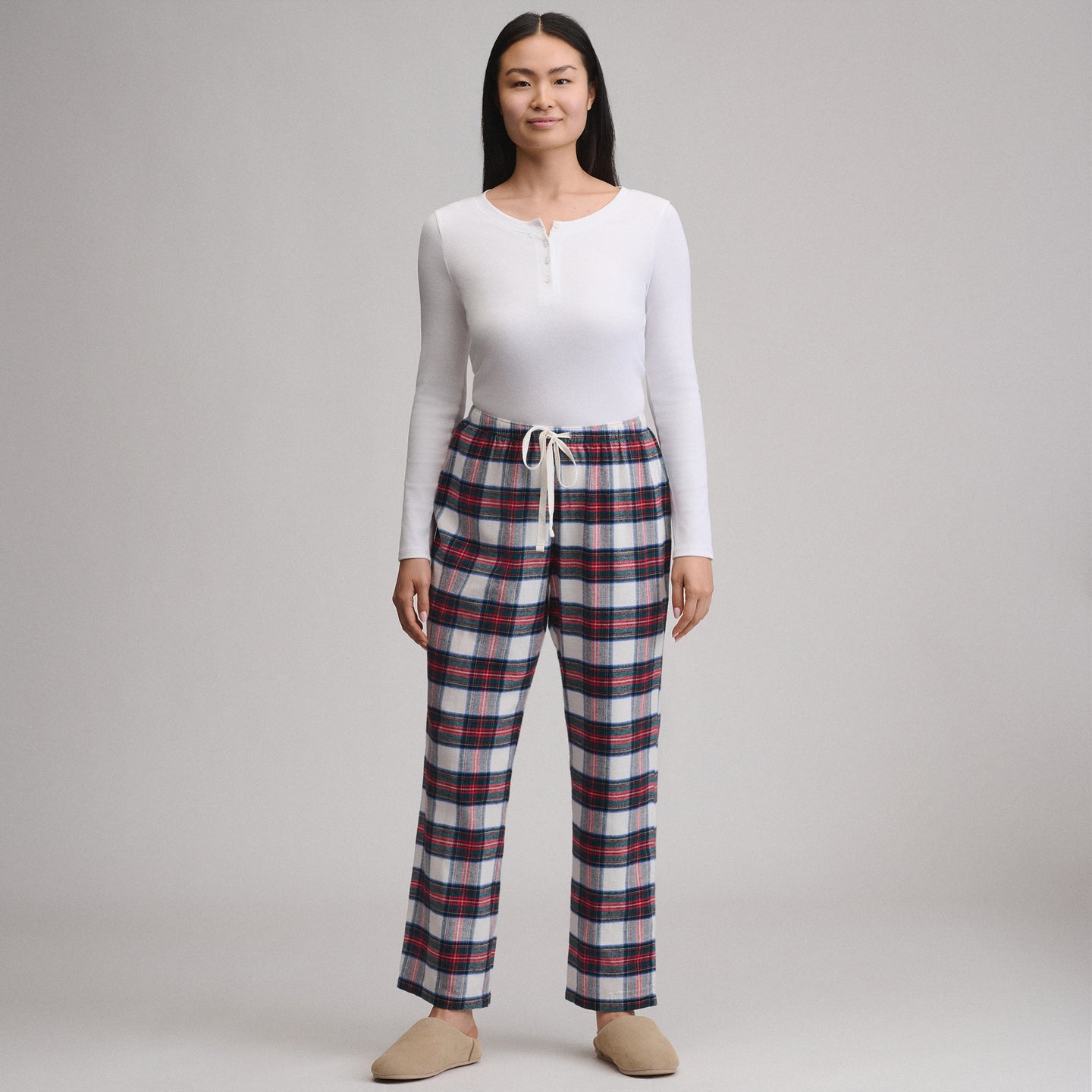Women's Stines Flannel Sleep Pants-Deep Teal-11