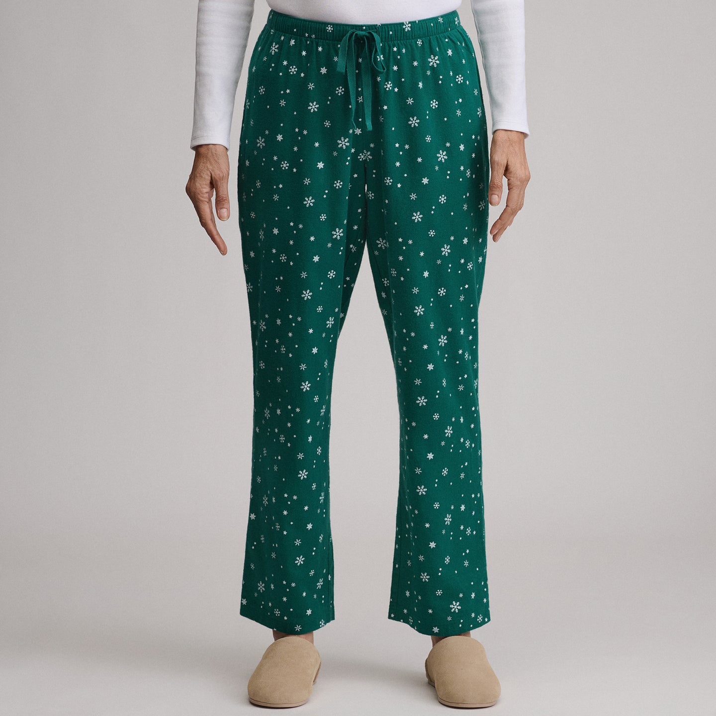 Women's Stines Flannel Sleep Pants-Sea Glass-16