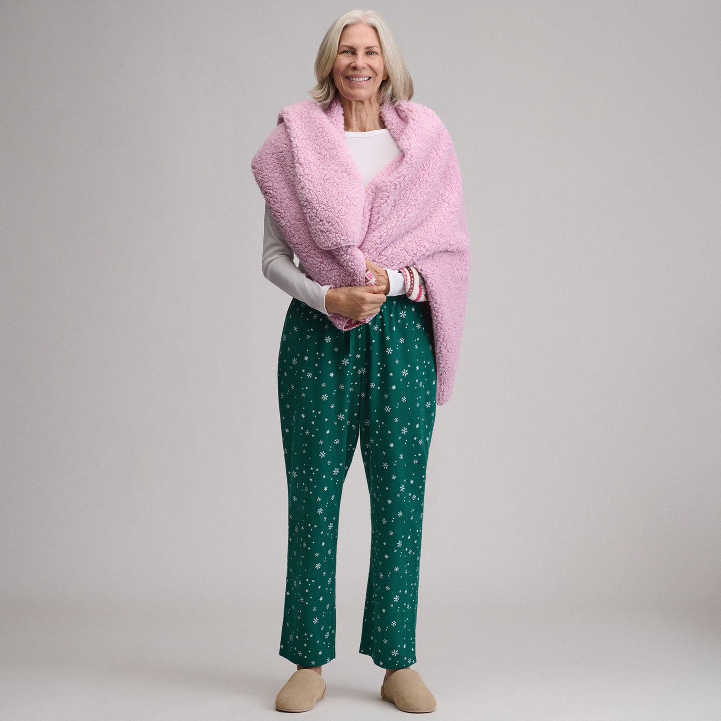 Women's Stines Flannel Sleep Pants-Sea Glass-19