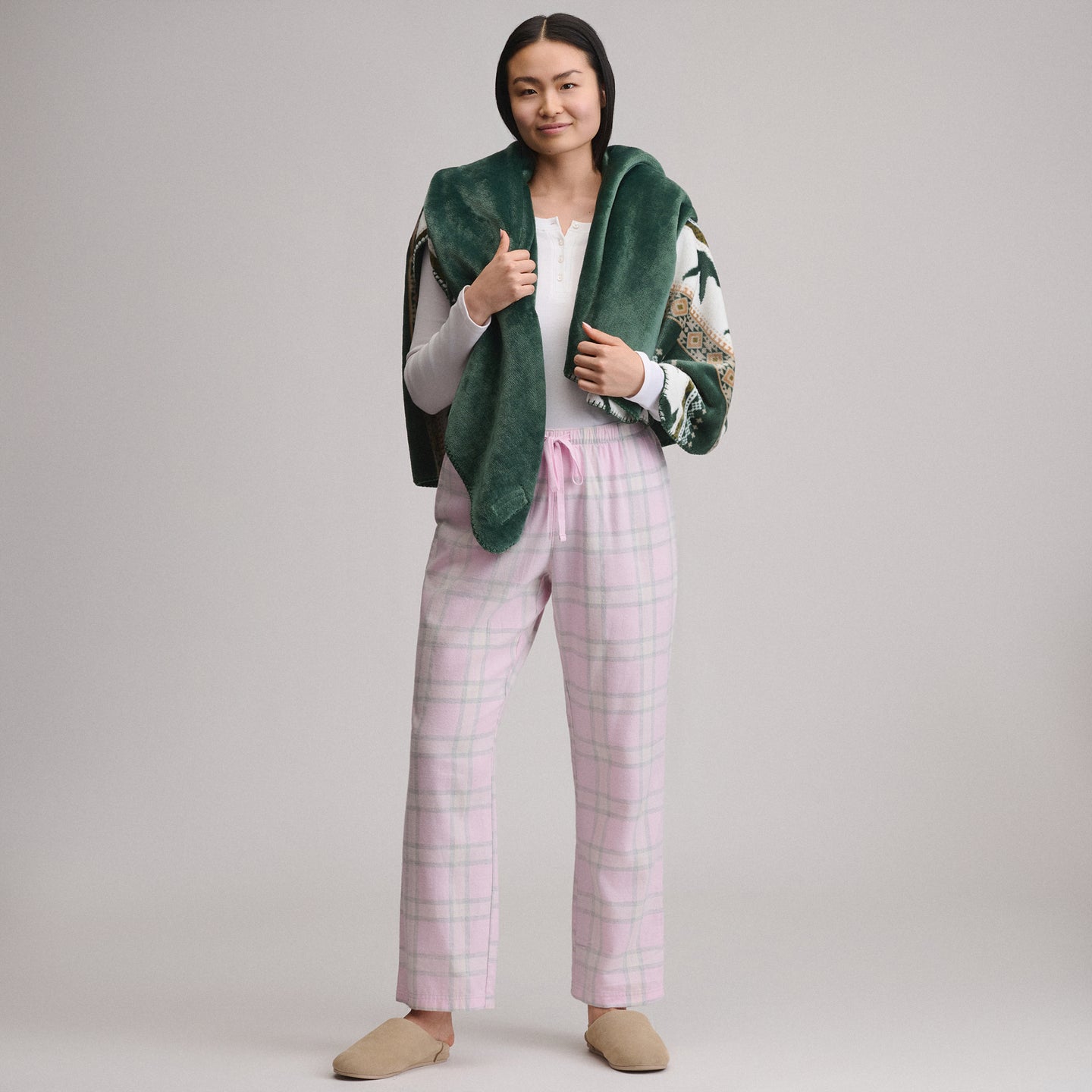 Women's Stines Flannel Sleep Pants-Light Pink-27