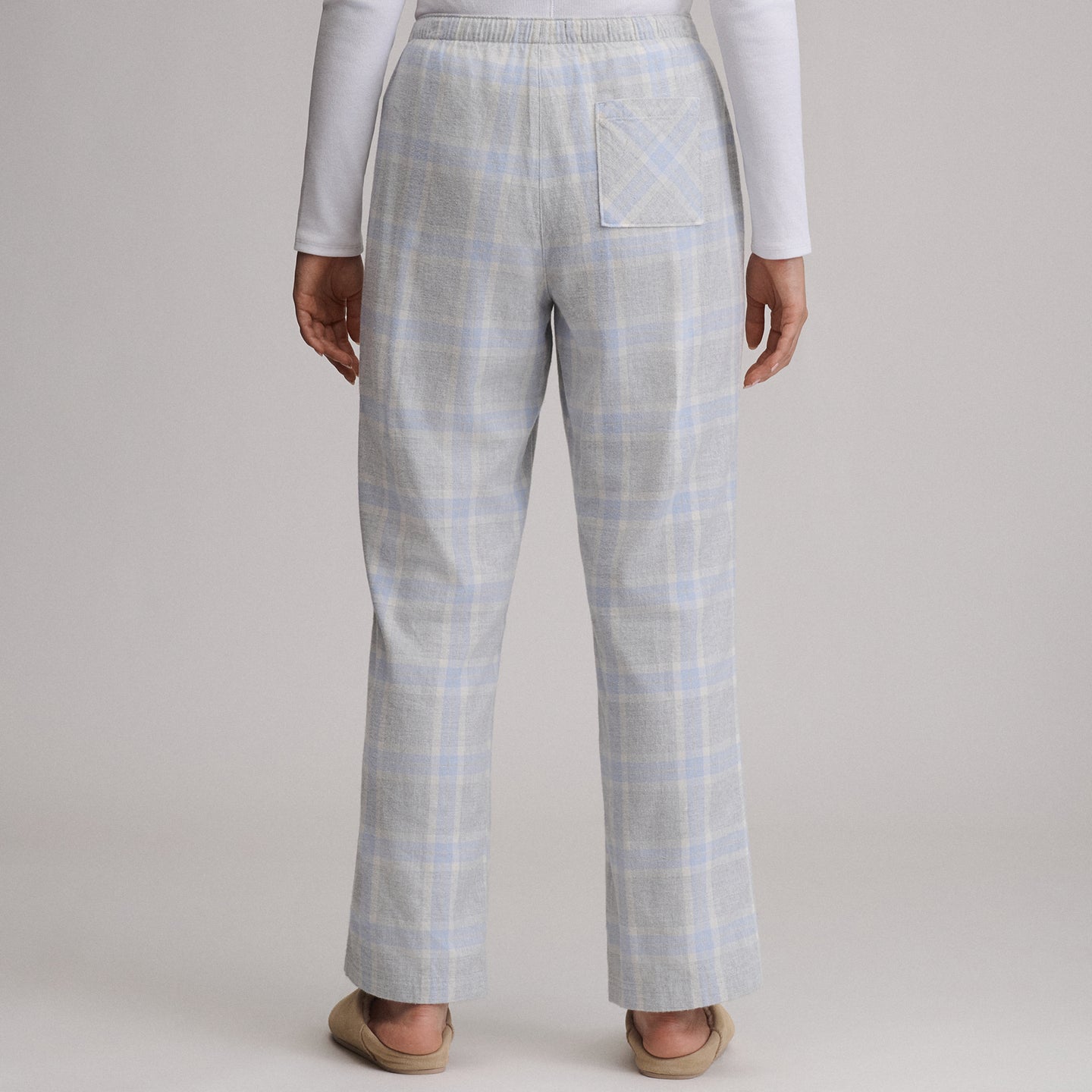 Women's Stines Flannel Sleep Pants-Light Gray-29