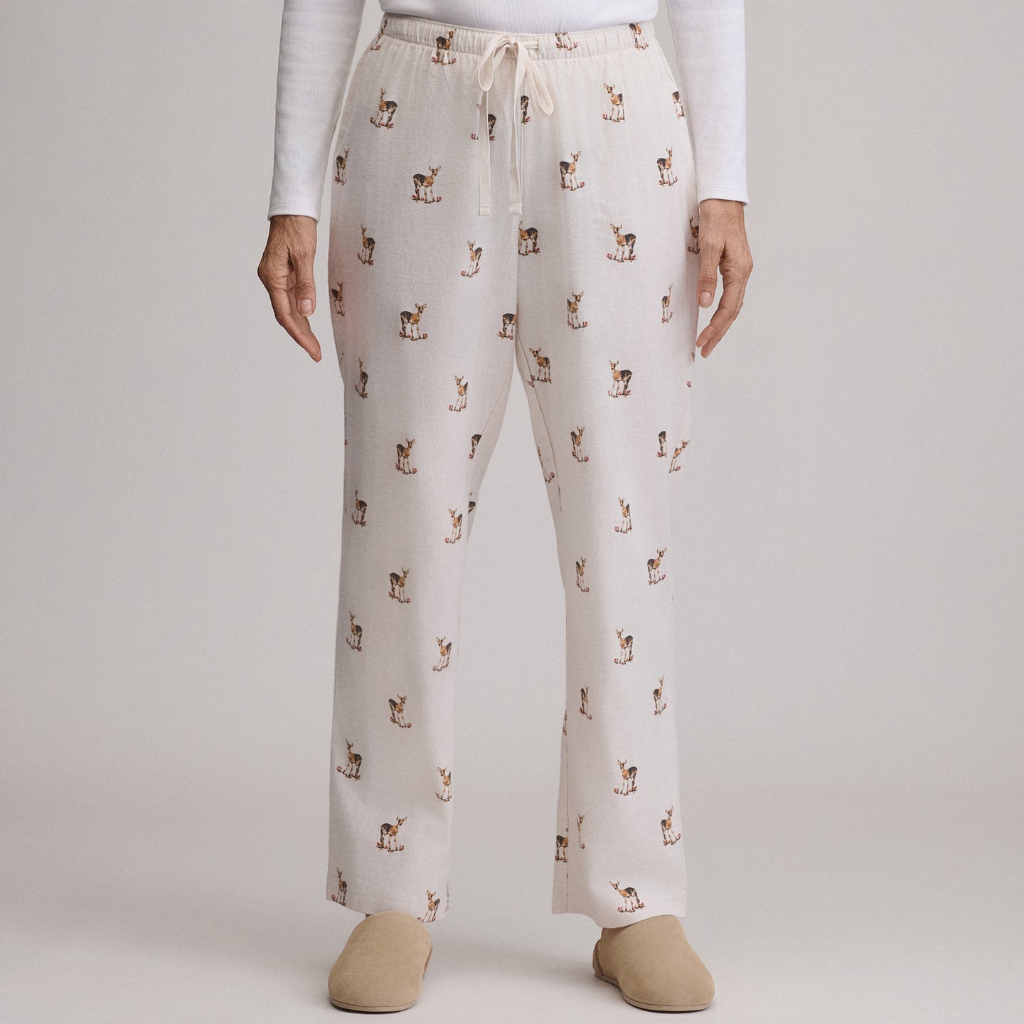 Women's Stines Flannel Sleep Pants-Natural-32