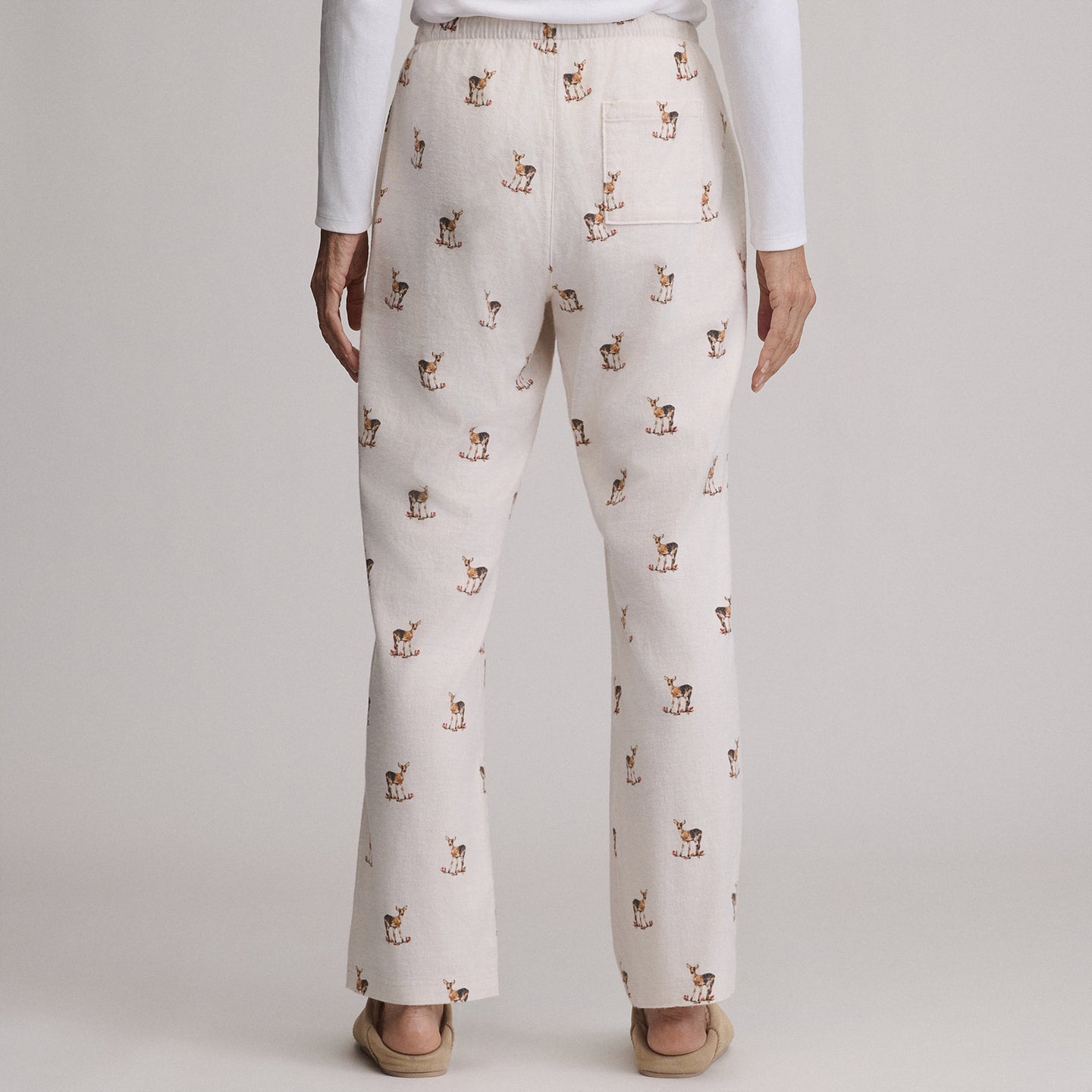 Women's Stines Flannel Sleep Pants-Natural-33