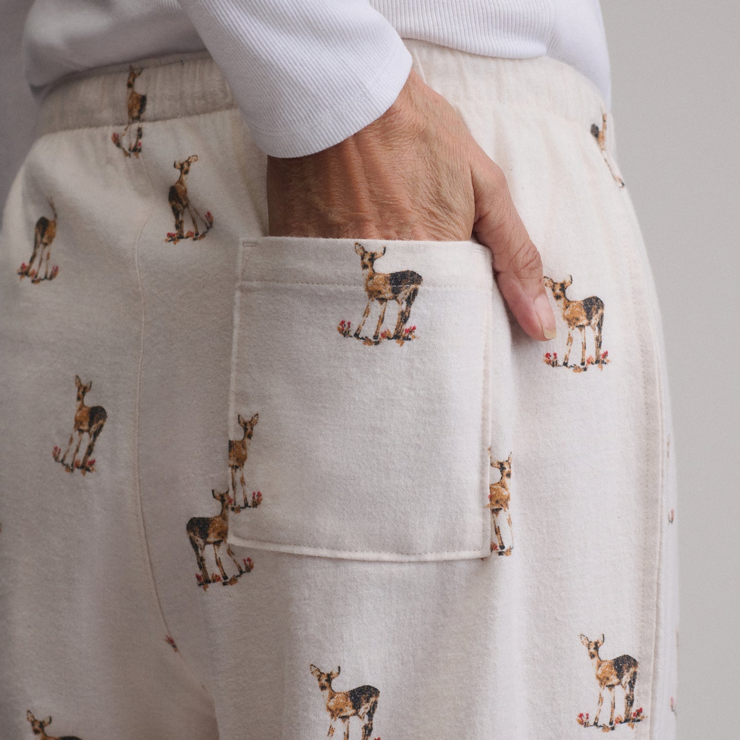 Women's Stines Flannel Sleep Pants-Natural-34