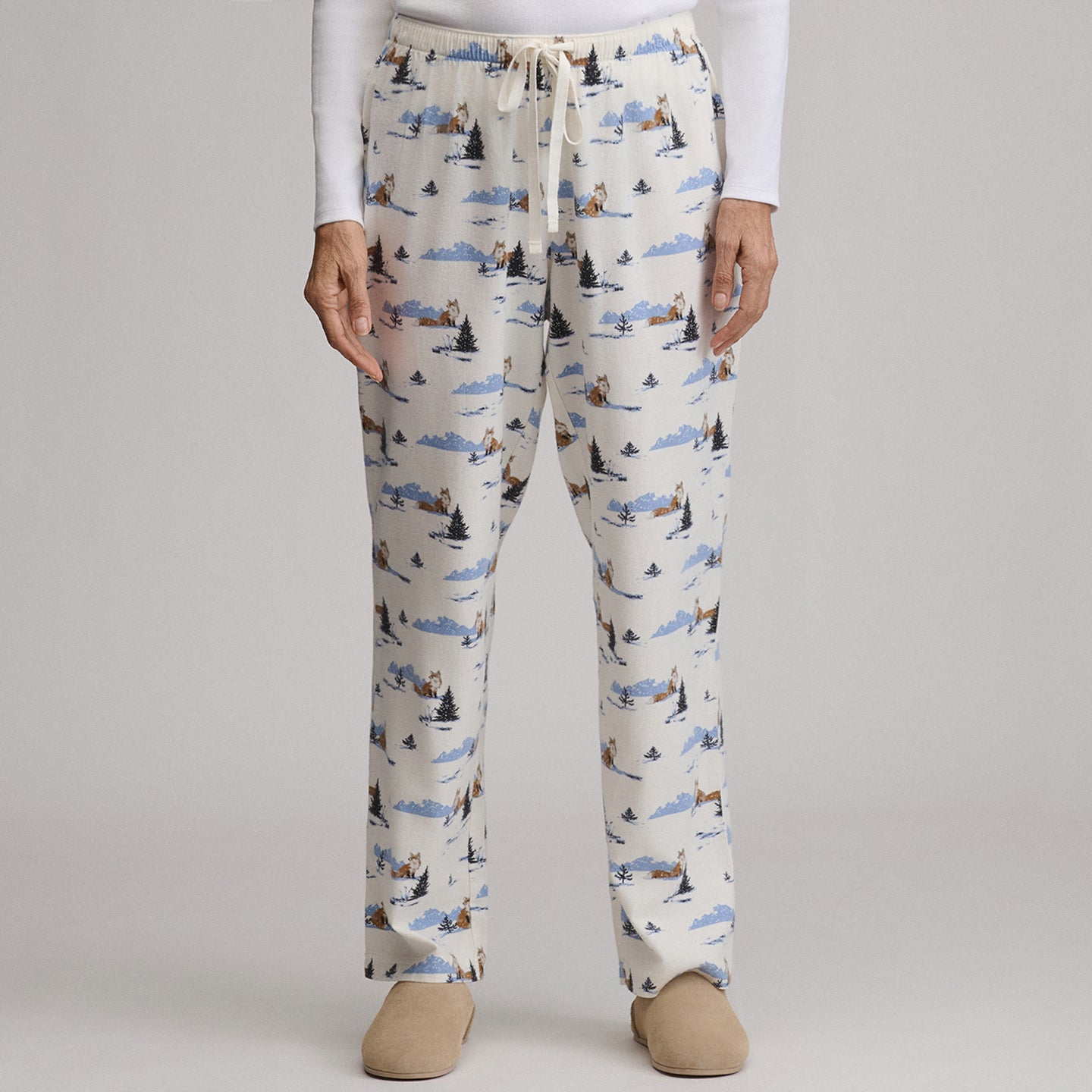 Women's Stines Flannel Sleep Pants-Snow-36