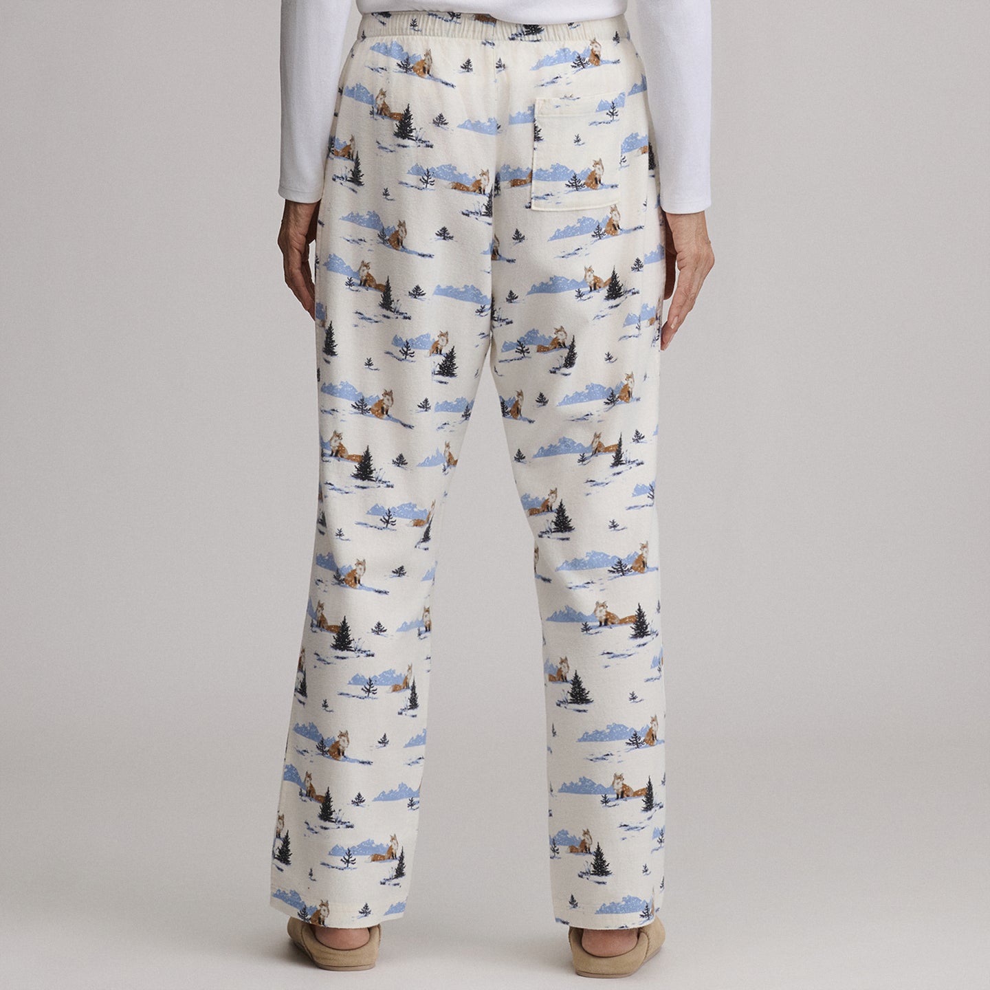Women's Stines Flannel Sleep Pants-Snow-37