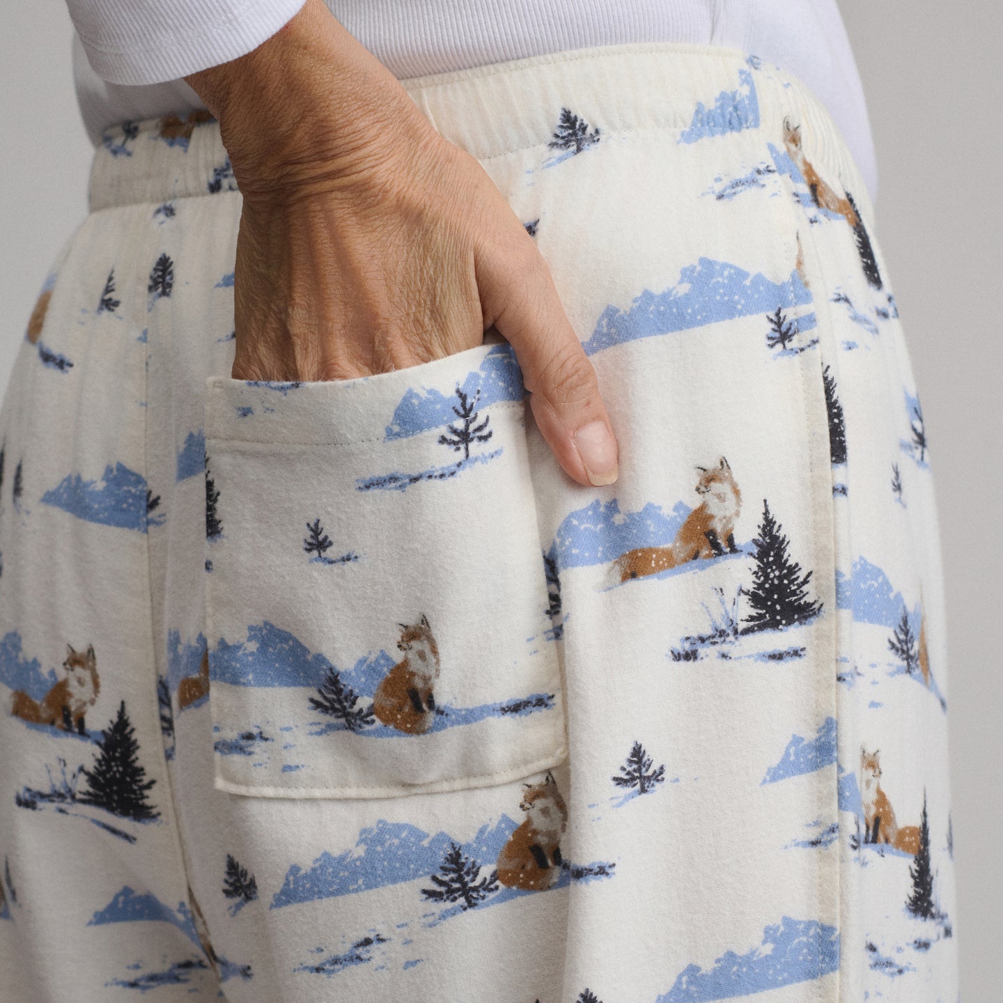 Women's Stines Flannel Sleep Pants-Snow-39