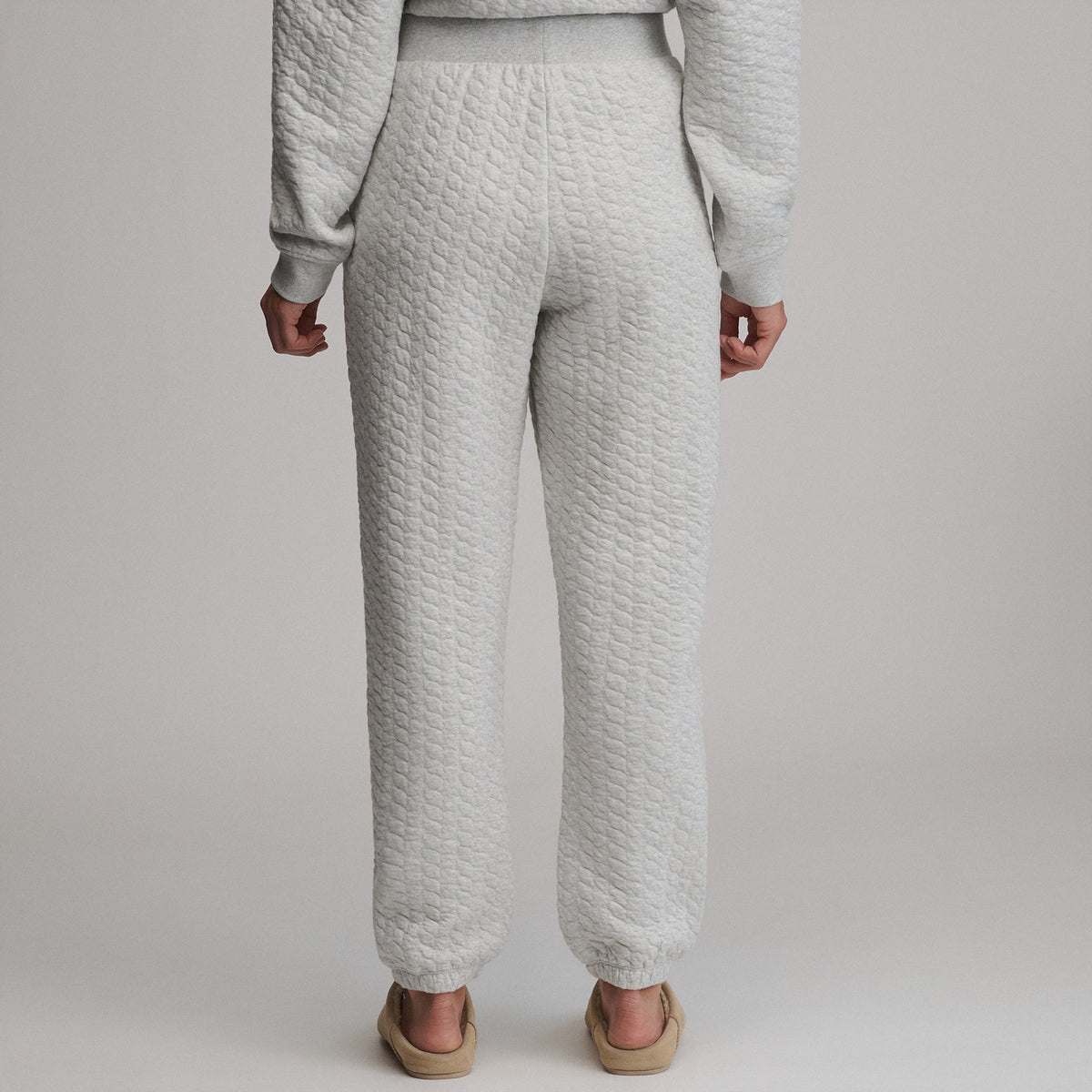 Women's Quilted Pants-Light Hthr Gray-6