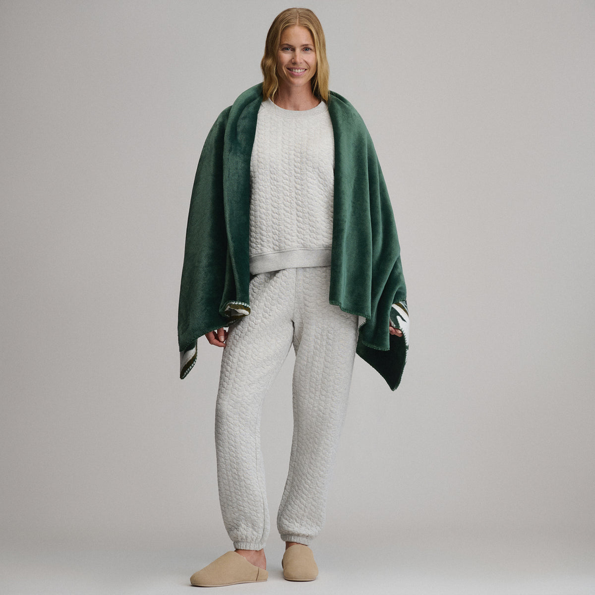 Women's Quilted Pants-Light Hthr Gray-8