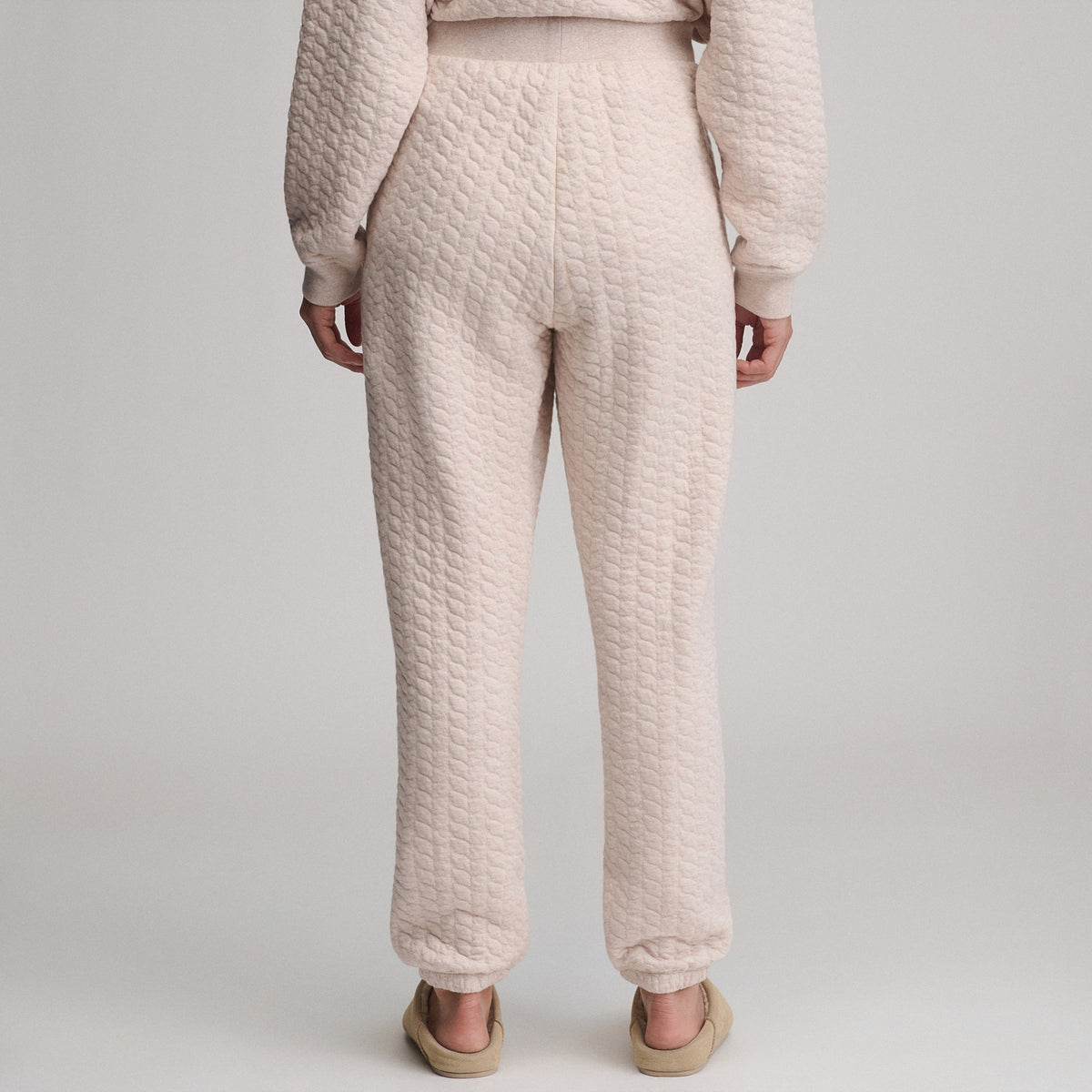 Women's Quilted Pants-Light Pink-10