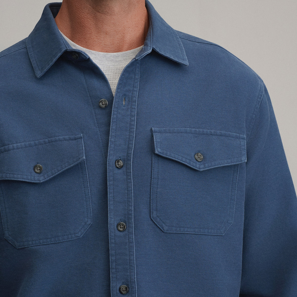 Men's Long-Sleeve Chamois Shirt-Dusk-7