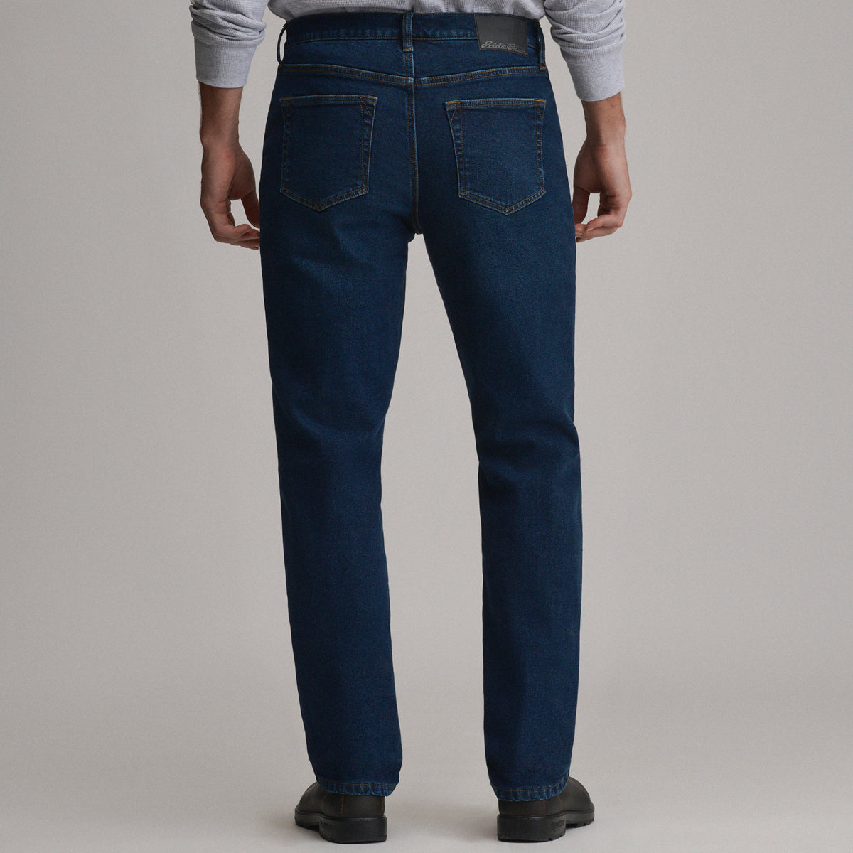 Eddies Flex Fleece Lined Jean - Straight-Deep Indigo-2
