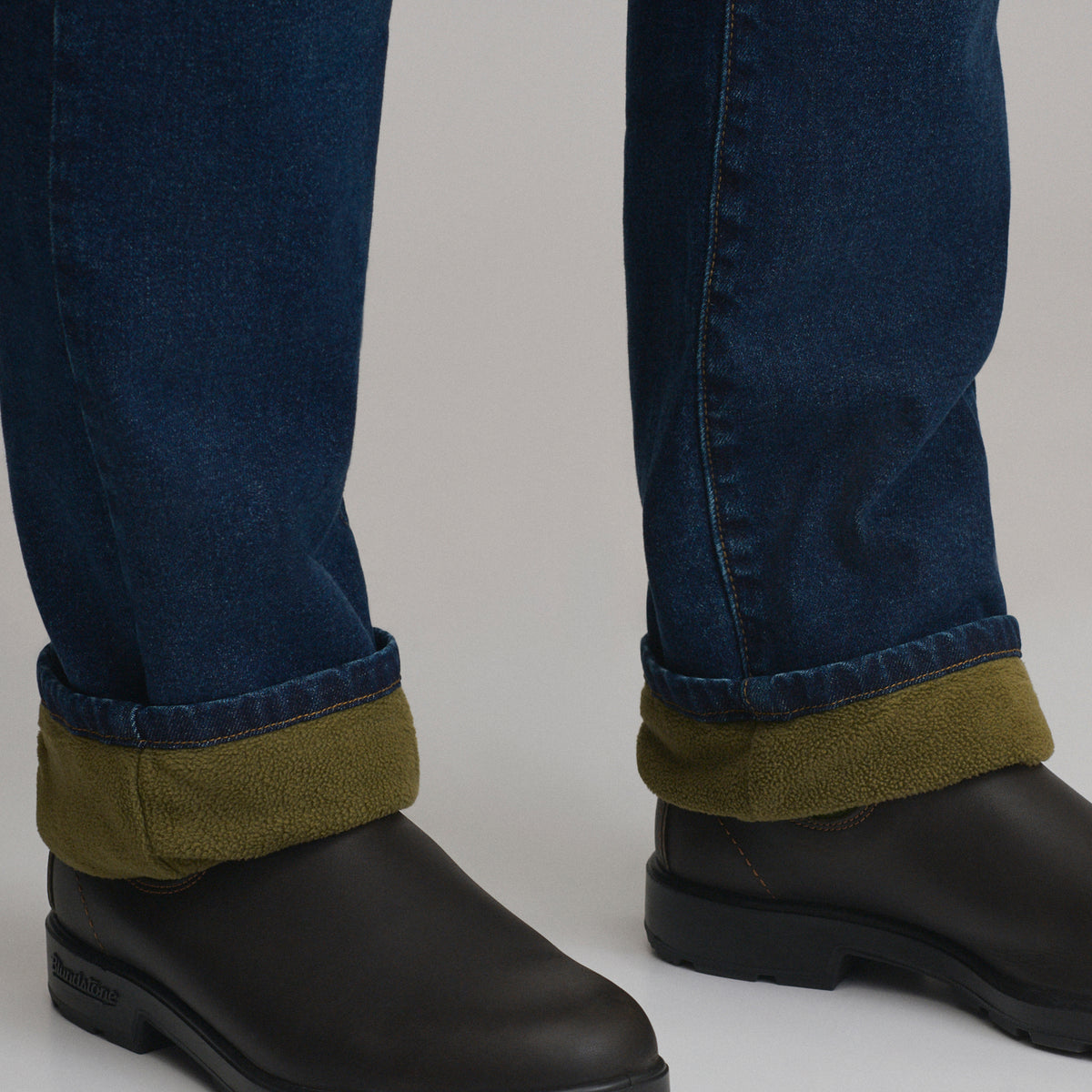 Eddies Flex Fleece Lined Jean - Straight-Deep Indigo-3