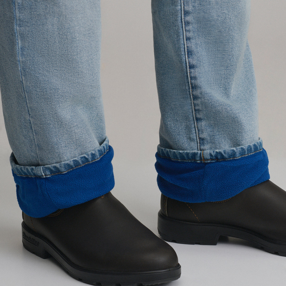 Eddies Flex Fleece Lined Jean - Straight-Light Chambray 1-7