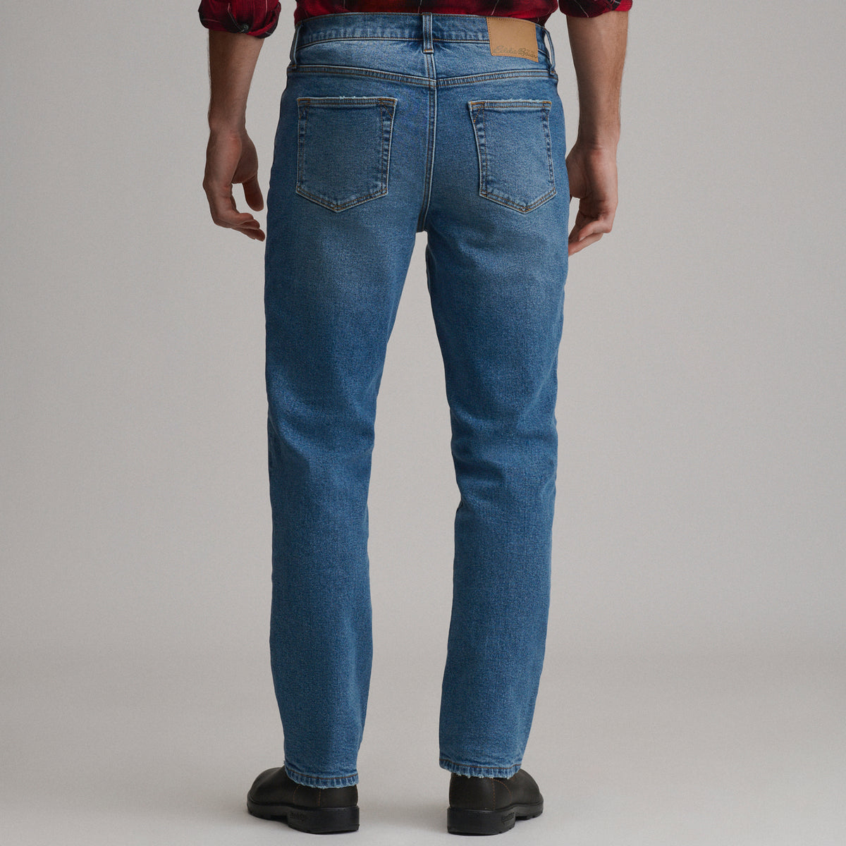 Eddies Flex Flannel Lined Jean - Straight-Pacific Blue-6