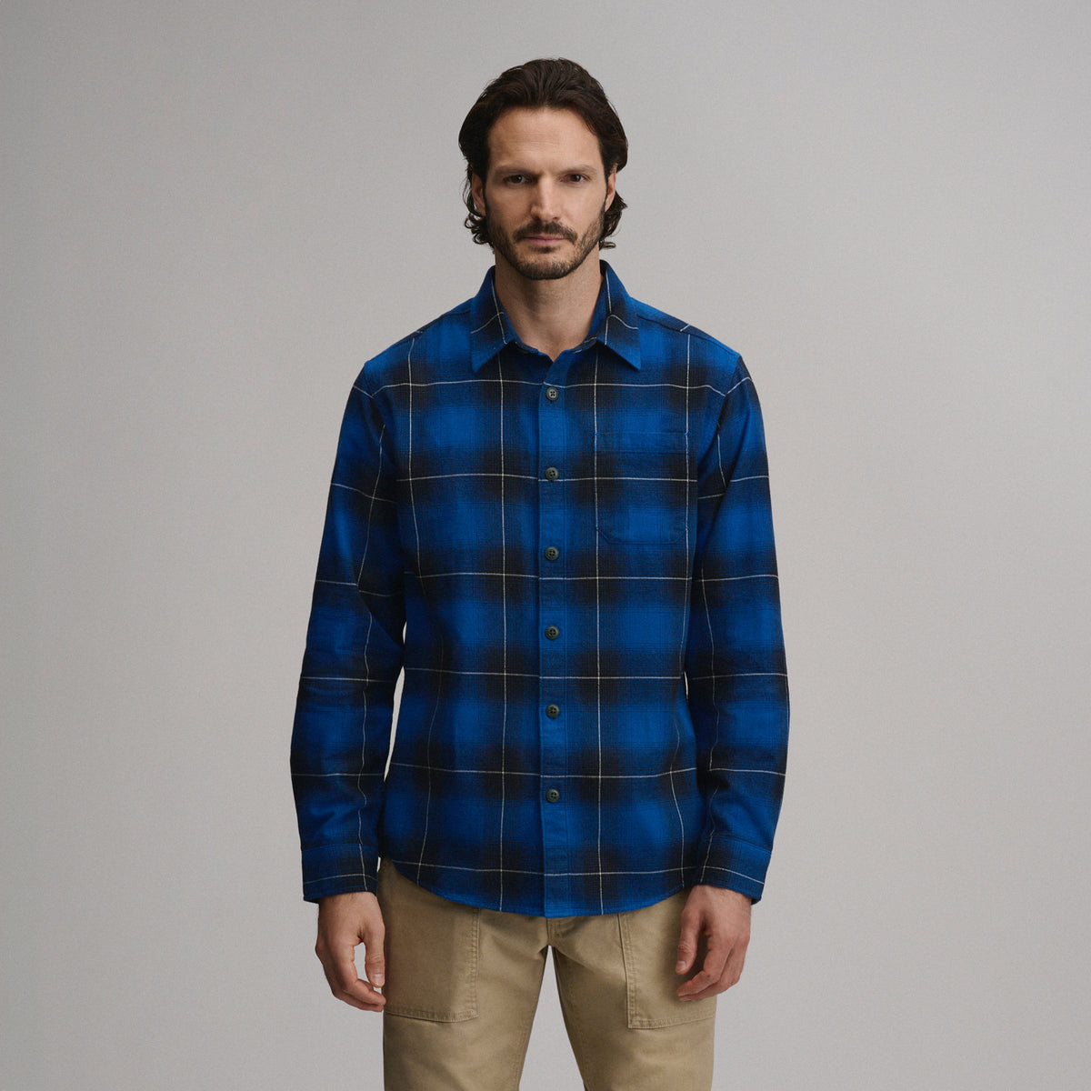 LS Eddie Bauers Favorite Flannel -Classic-Royal-9