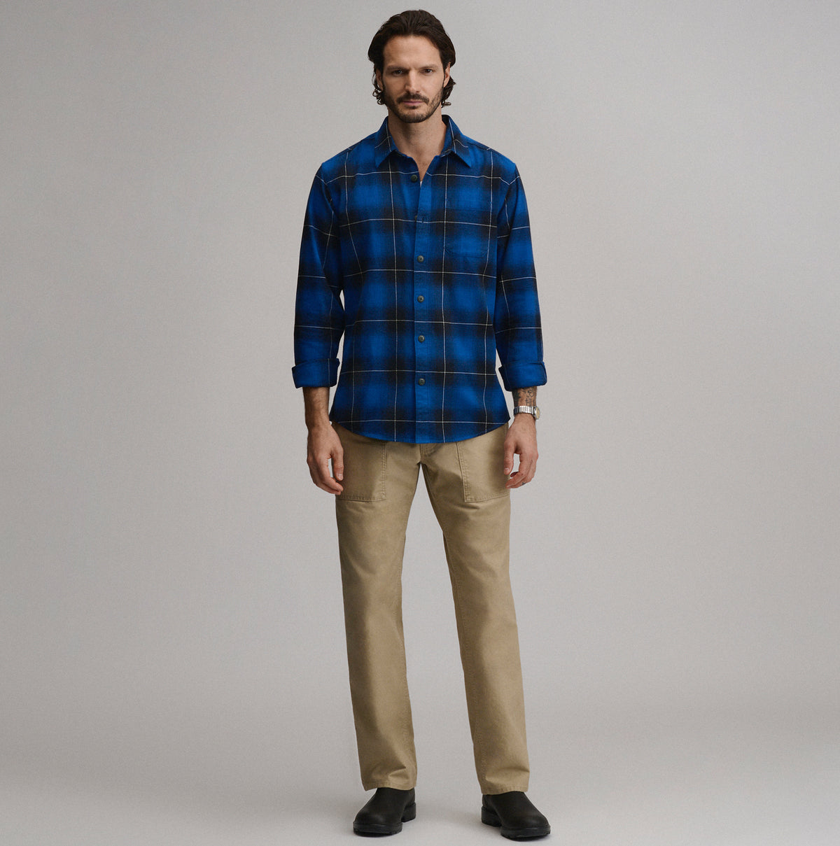 LS Eddie Bauers Favorite Flannel -Classic-Royal-12