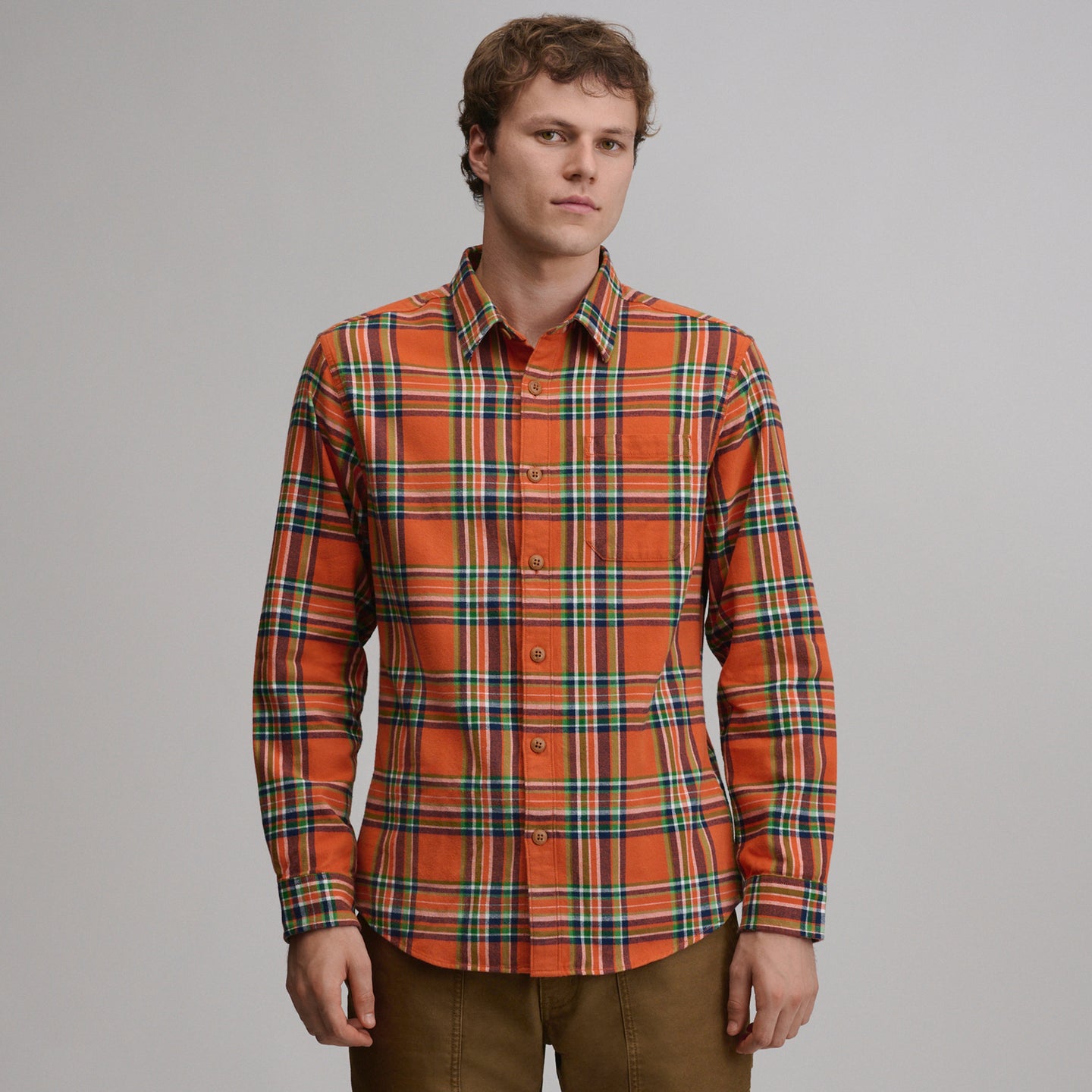 LS Eddie Bauers Favorite Flannel -Classic-Carrot-17
