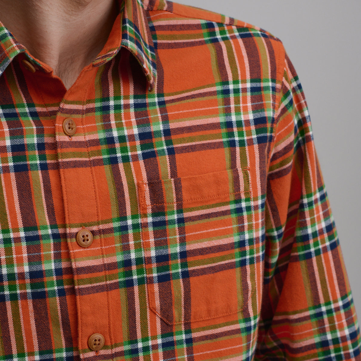 LS Eddie Bauers Favorite Flannel -Classic-Carrot-19