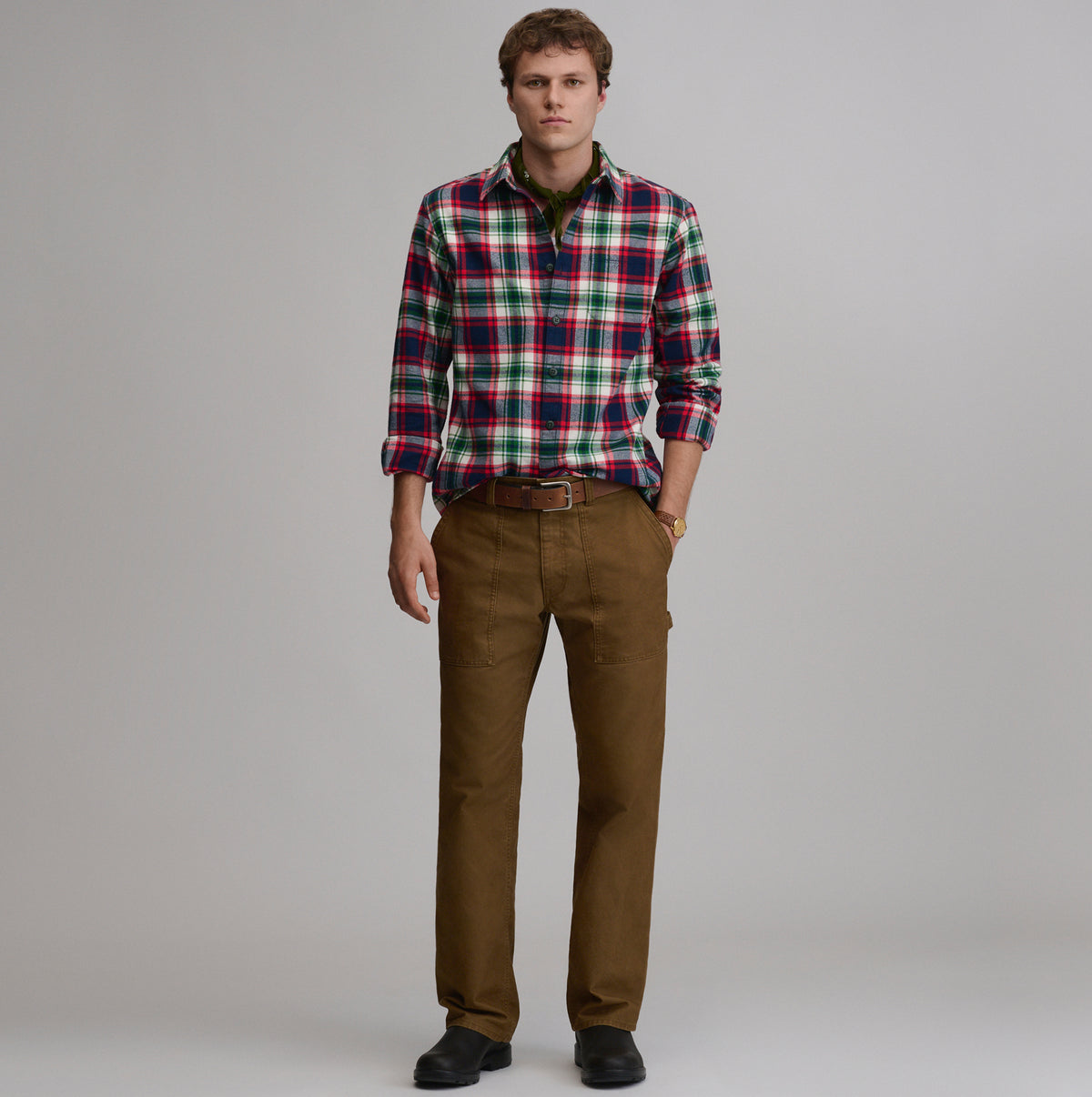 LS Eddie Bauers Favorite Flannel -Classic-Chili-24