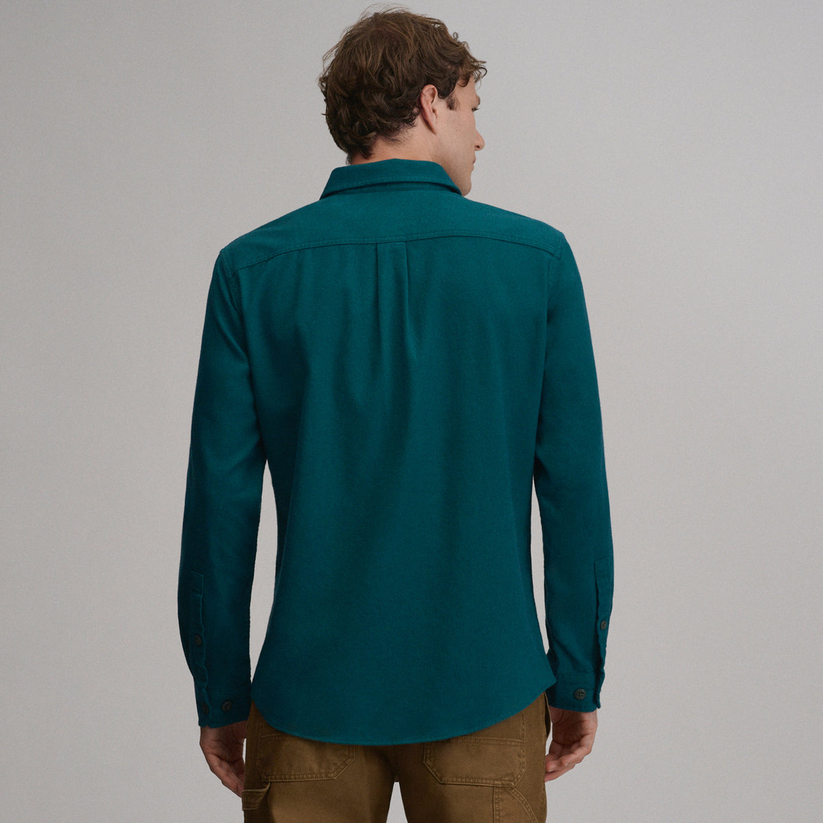 LS Eddie Bauers Favorite Flannel -Classic-Sea Glass-42