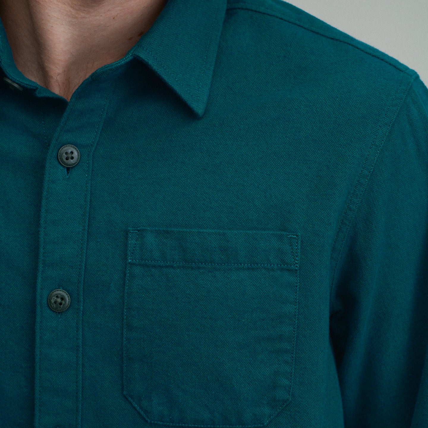 LS Eddie Bauers Favorite Flannel -Classic-Sea Glass-43